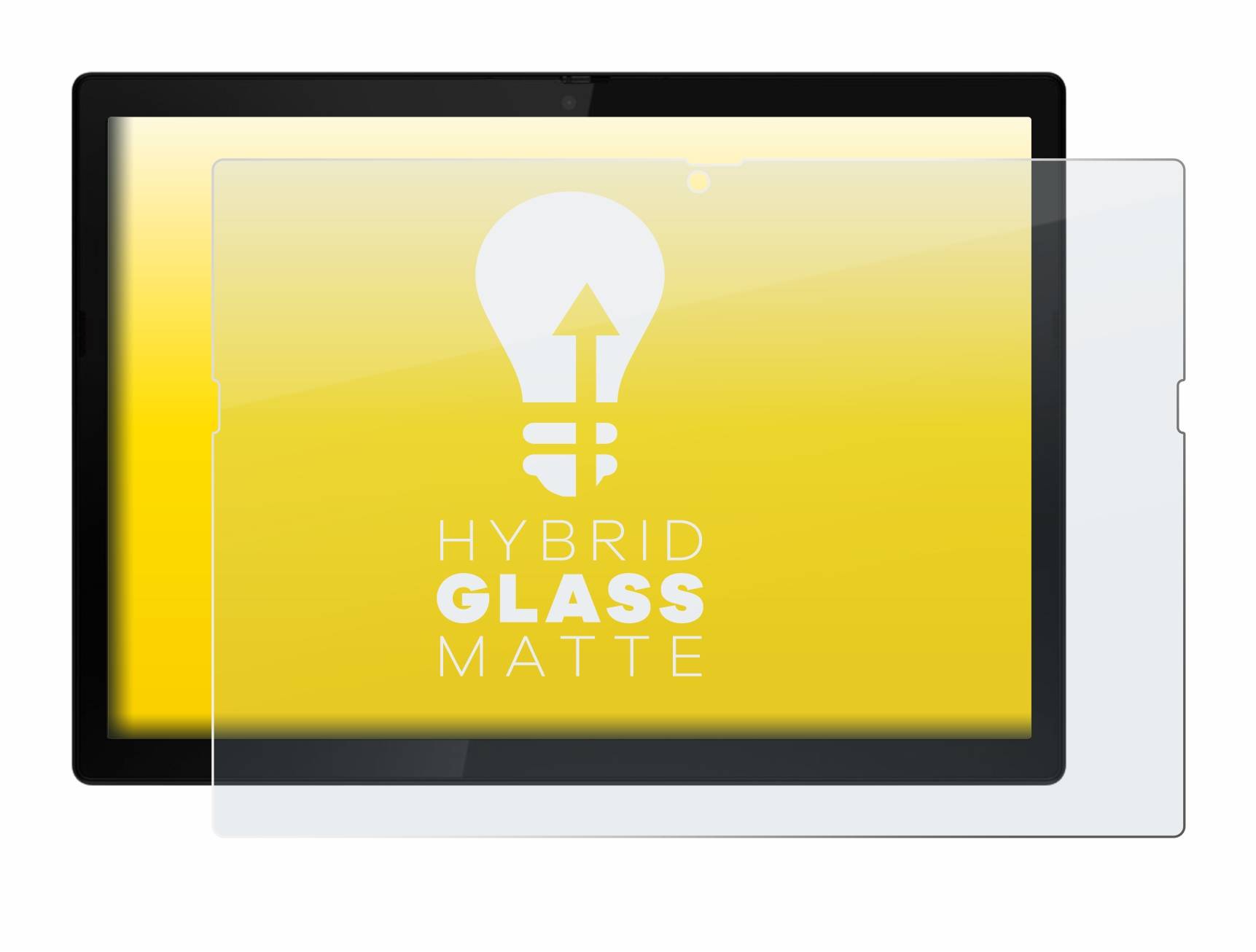 upscreen Hybrid Glas Matt Schutz-Folie für Lenovo ThinkPad X12 Detachable Gen 1 )