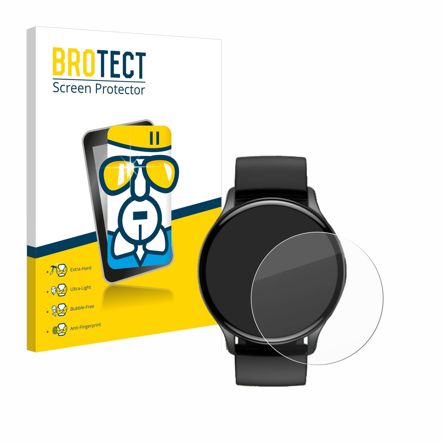 BROTECT AirGlass Glas Schutz-Folie für Sross Smartwatch 1.43 - Schutzglas