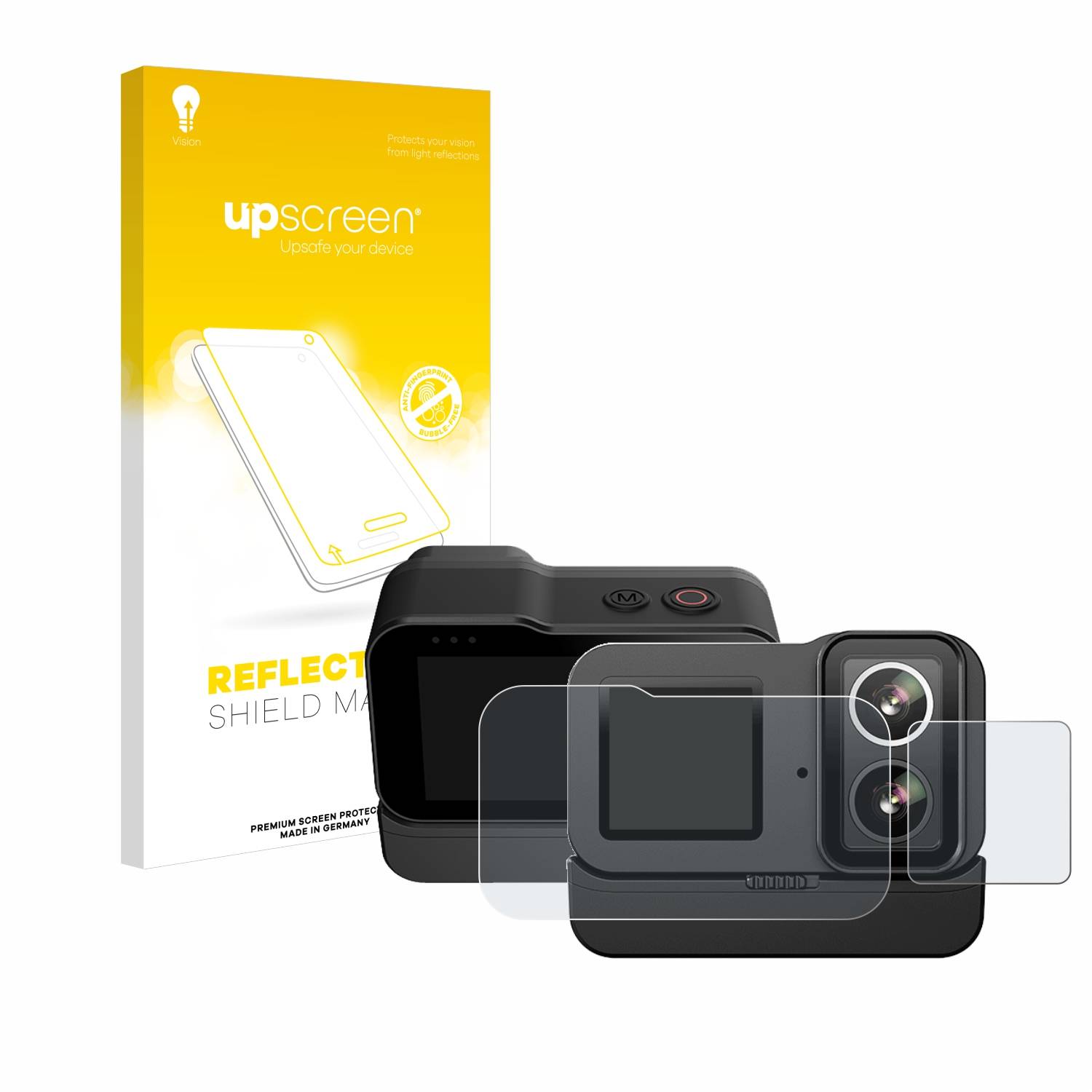upscreen Reflection Shield Matt Schutzfolie für SJCAM SJ20 Dual Lens