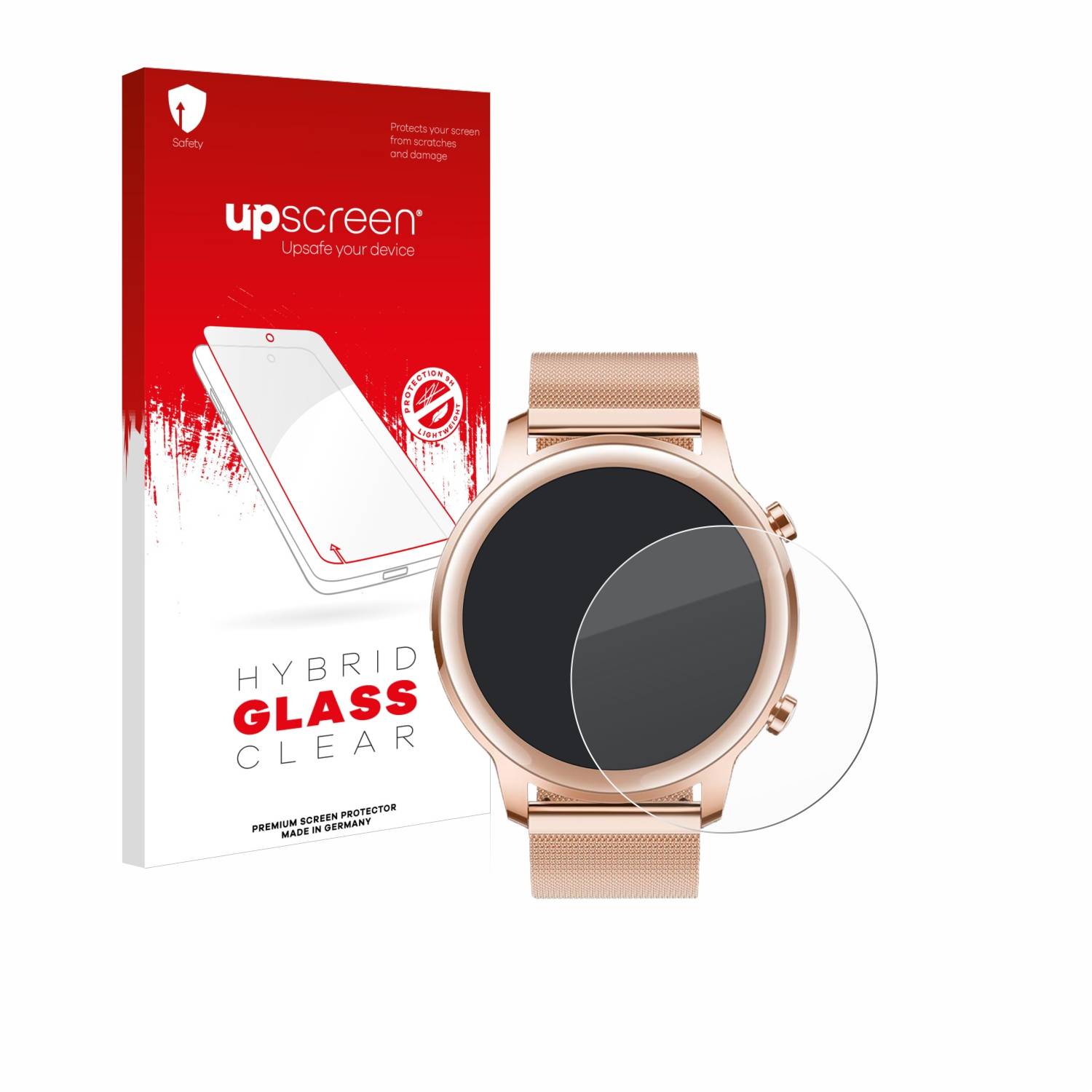 upscreen Hybrid Glas Panzer-Folie für Honor MagicWatch 2 (42 mm)