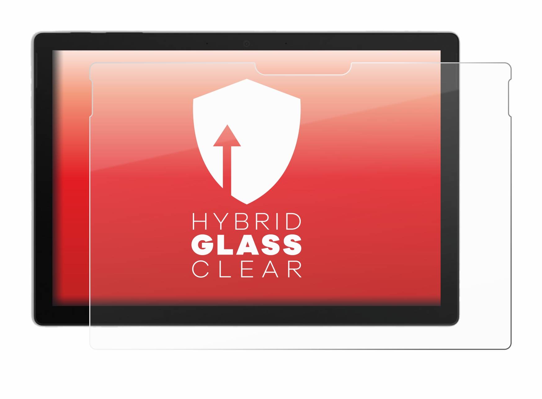 upscreen Hybrid Glas Schutz-Folie für Microsoft Surface Pro 7
