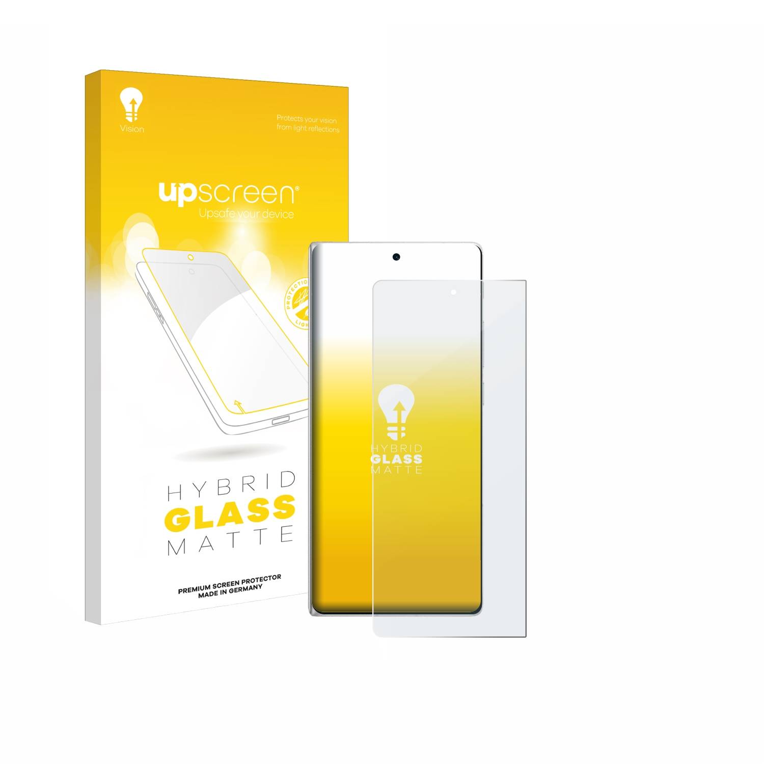 upscreen Hybrid Glas Matt Panzer-Folie für Vivo X Fold3