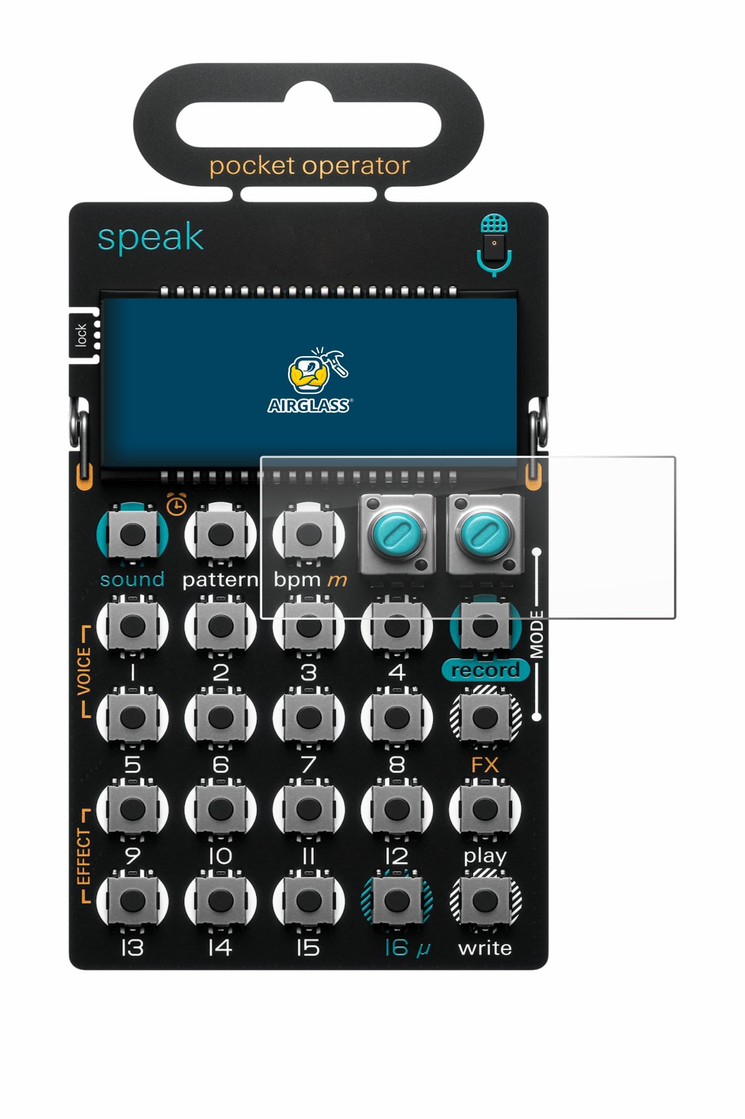 BROTECT AirGlass Glas Schutz-Folie für Teenage Engineering PO-35 speak - Schutzglas
