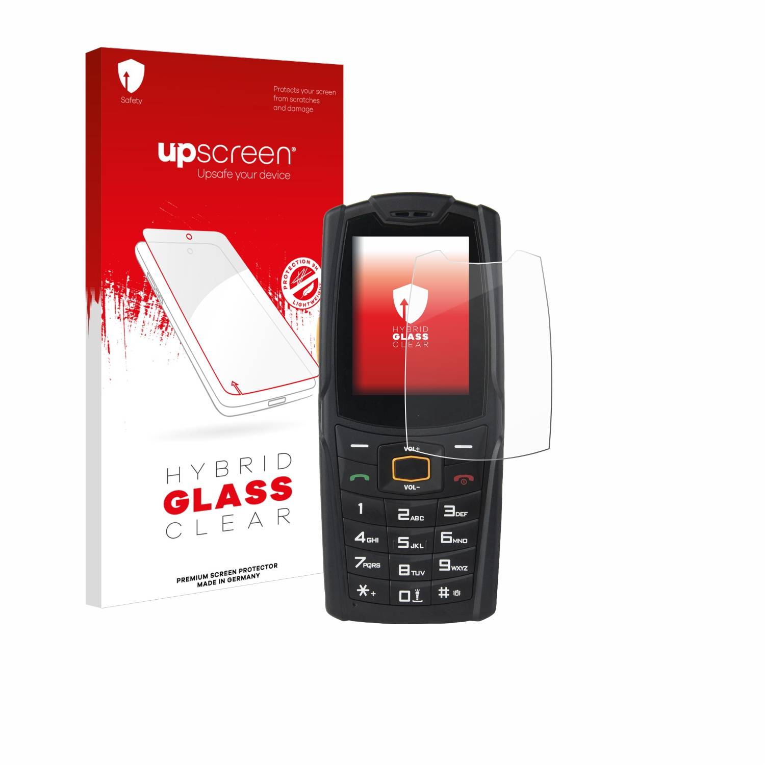 upscreen Flexible Schutz Glas Folie für AGM M6 Schutzglas 9H Hybridglas Klar