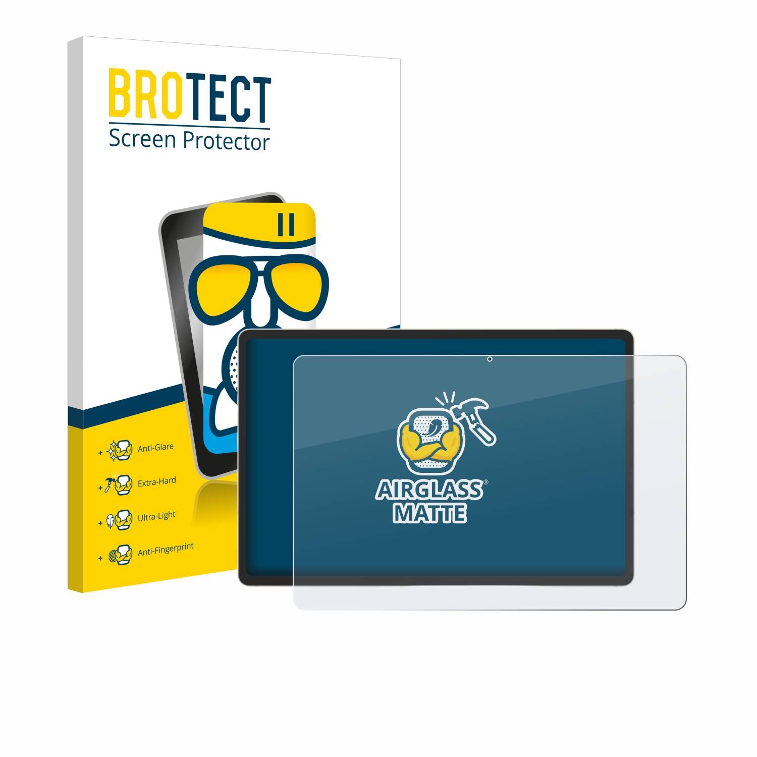 BROTECT AirGlass Matt Glas Panzer Folie für Samsung Galaxy Tab S9 Plus WiFi