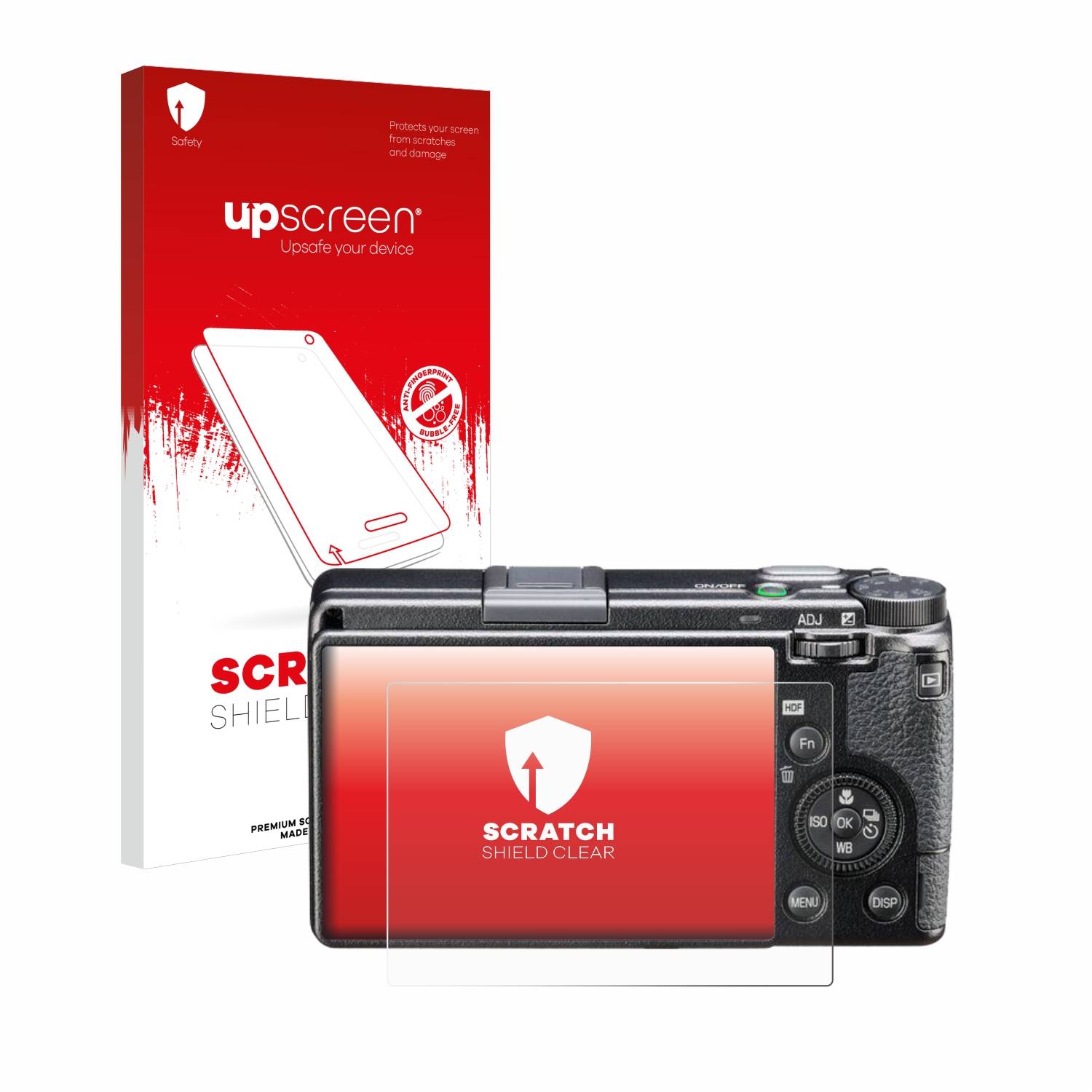 upscreen Schutzfolie für Ricoh GR IIIx HDF Kratzschutz Anti-Fingerprint Klar