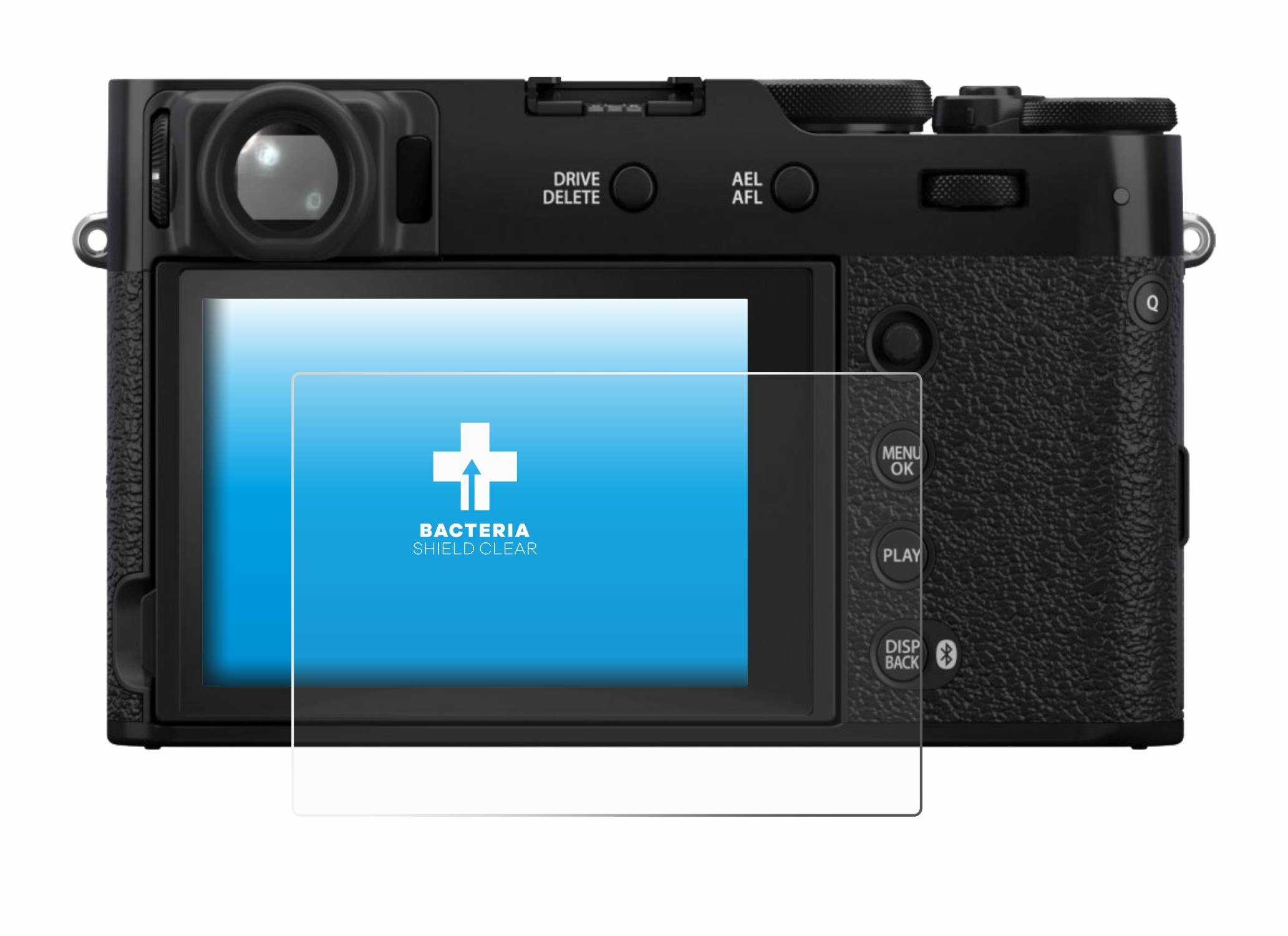 upscreen Bacteria Shield Schutzfolie für Fujifilm X100VI - Antibakteriell
