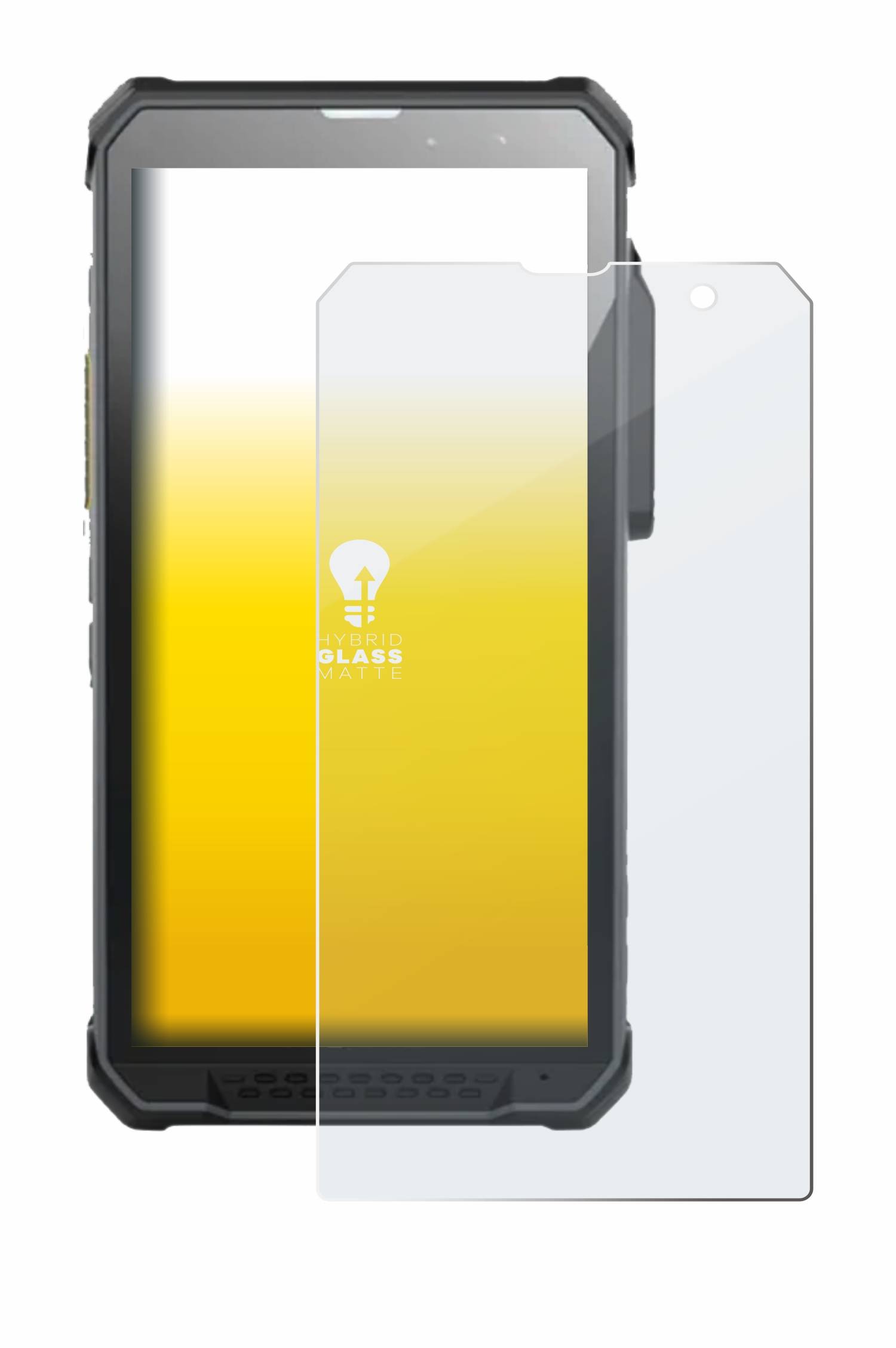 upscreen Hybrid Glas Matt Panzer-Folie für RugGear RG880