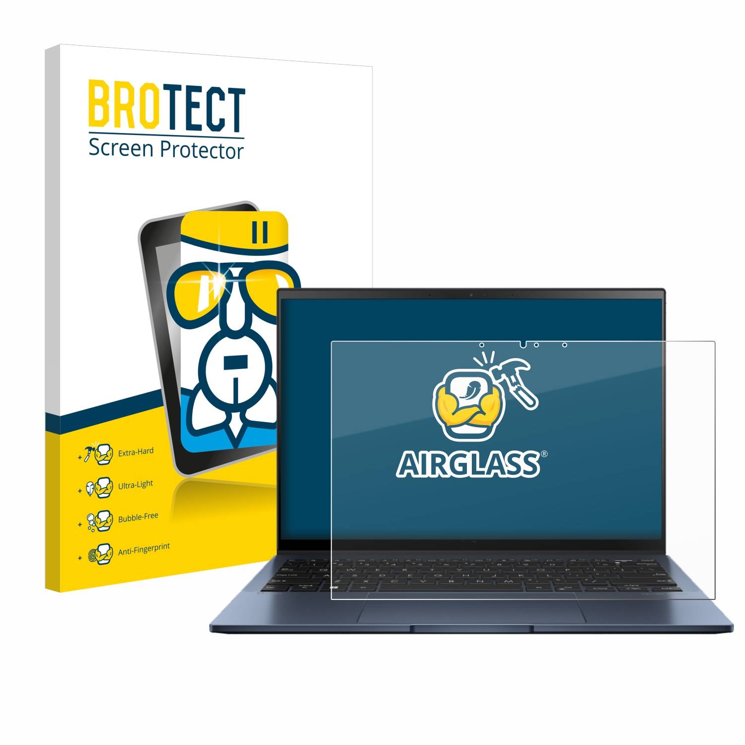 BROTECT AirGlass Glas Schutz-Folie für ASUS ZenBook S 13 OLED UM5302 - Schutzglas