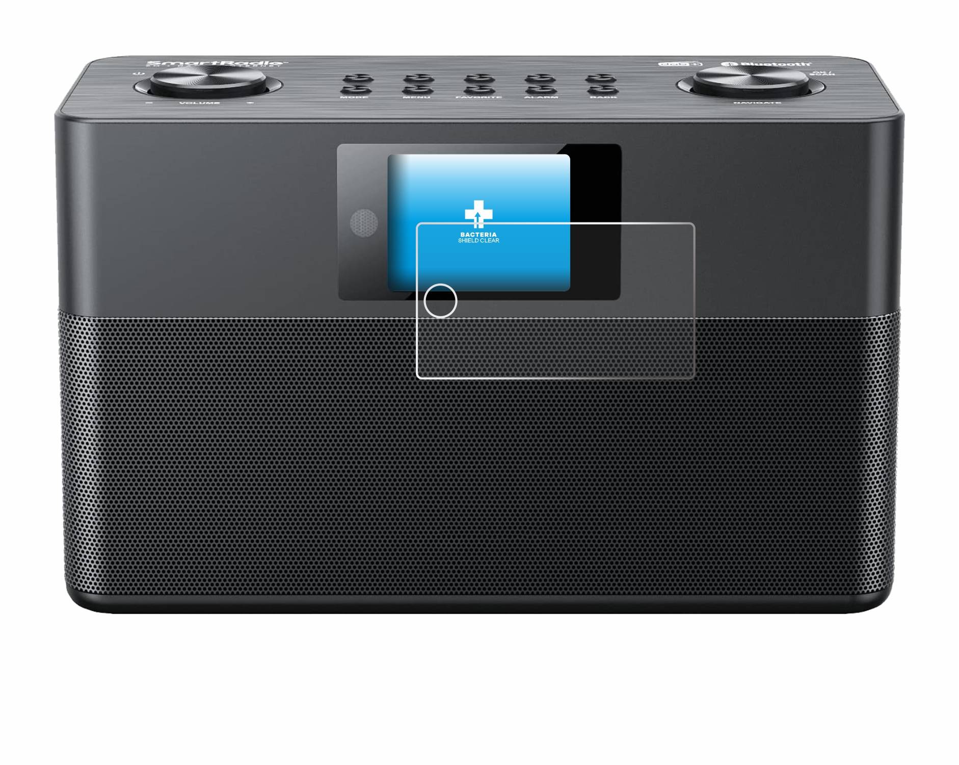 upscreen Bacteria Shield Schutzfolie für Kenwood Smart-Radio CR-ST100S-B - Antibakteriell