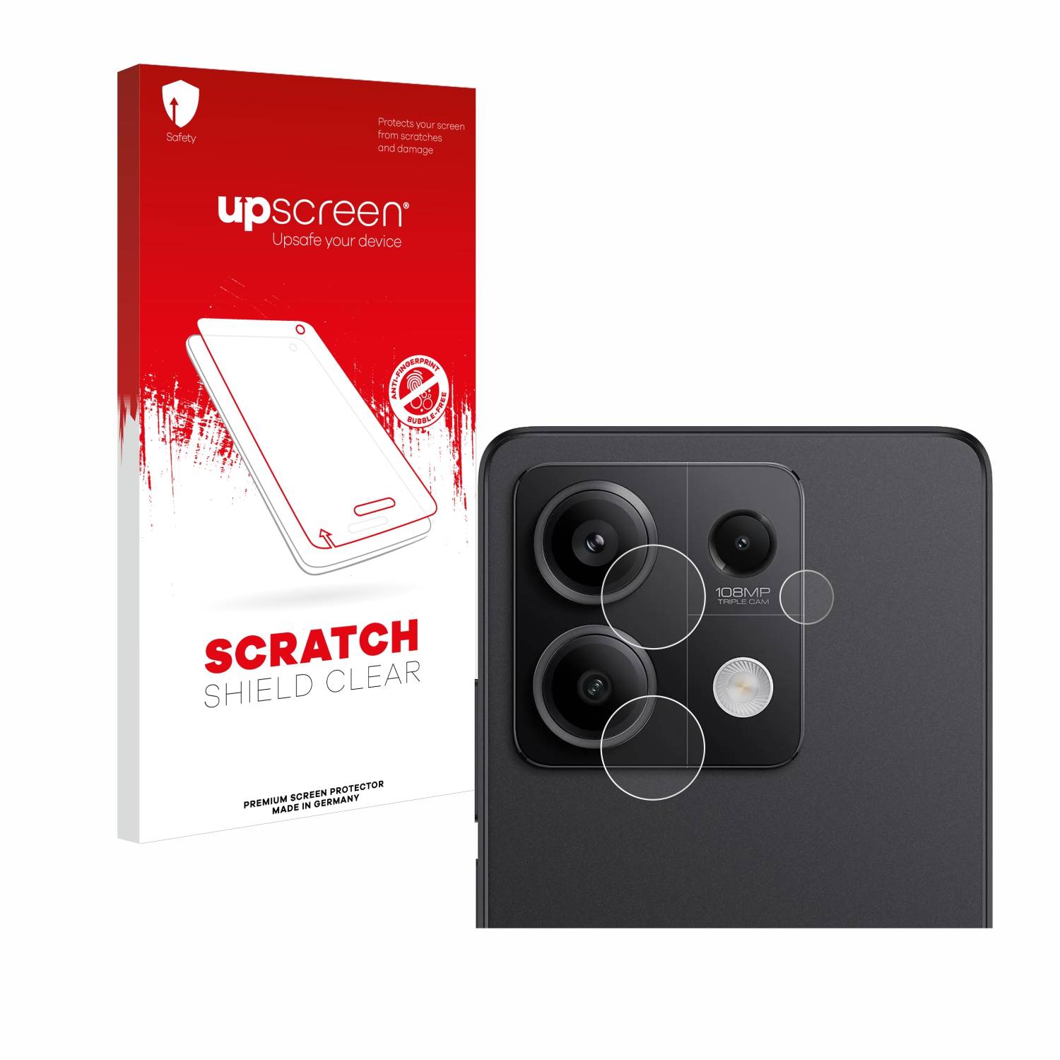 upscreen Scratch Shield Schutzfolie für Xiaomi Redmi Note 13 Pro 5G (NUR Kameraschutz)