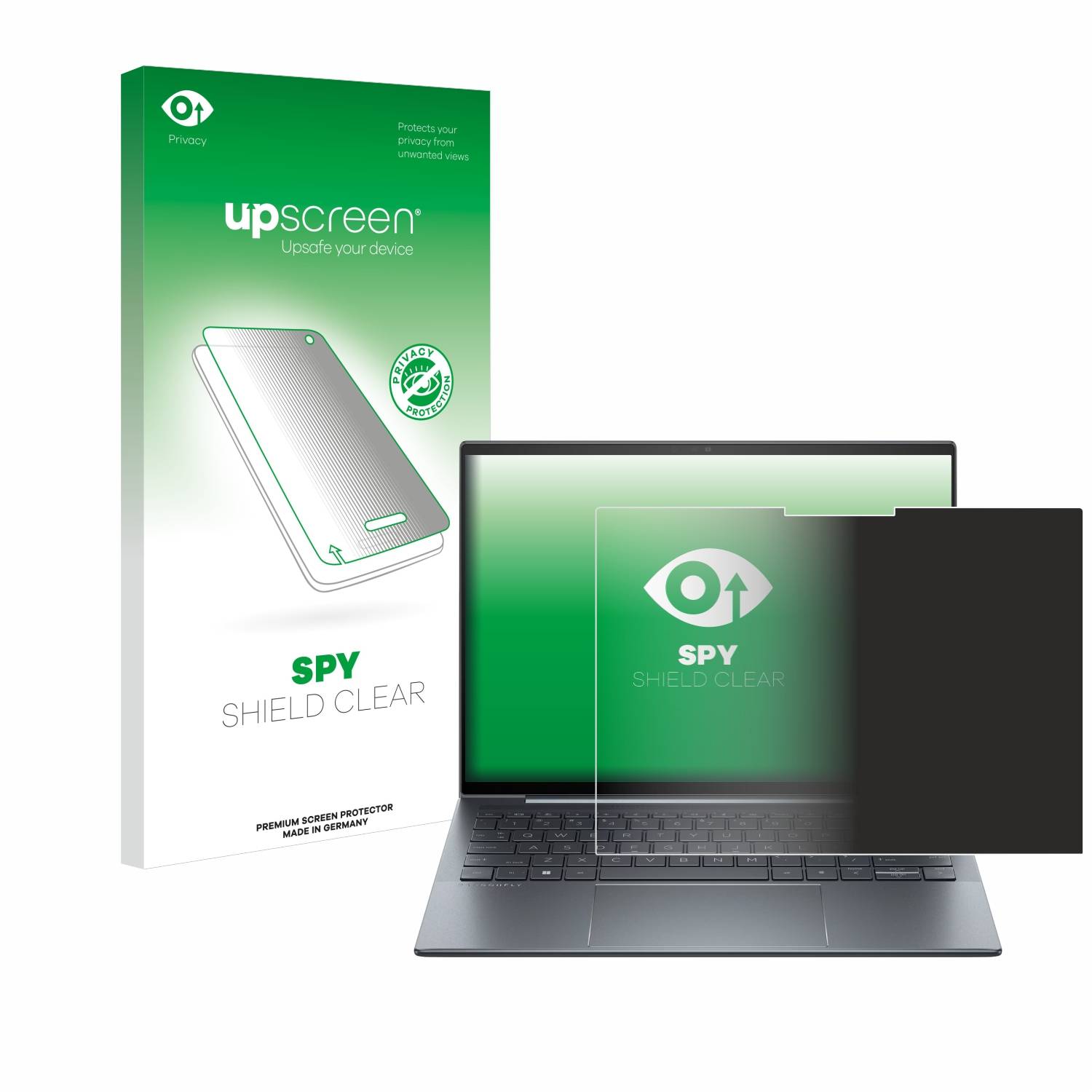 upscreen Blickschutzfolie für HP Dragonfly G4 Non-Touch Anti-Spy Privacy Blaulichtschutz Sichtschutzfolie