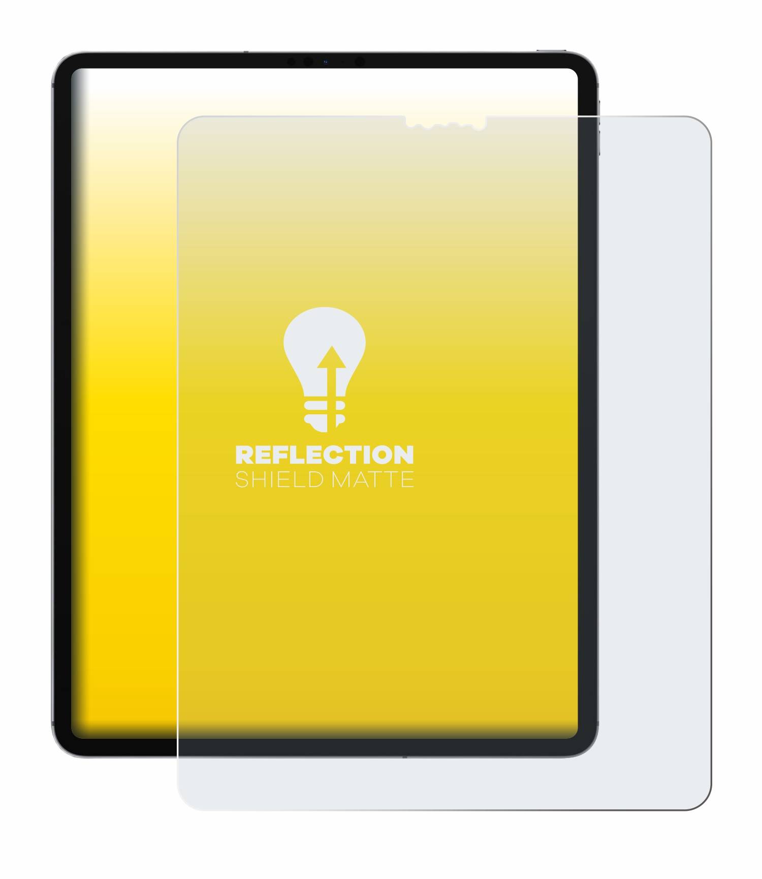 upscreen Reflection Shield Matt Schutzfolie für Apple iPad Pro 12.9 WiFi Cellular 2021 (5. Gen.)