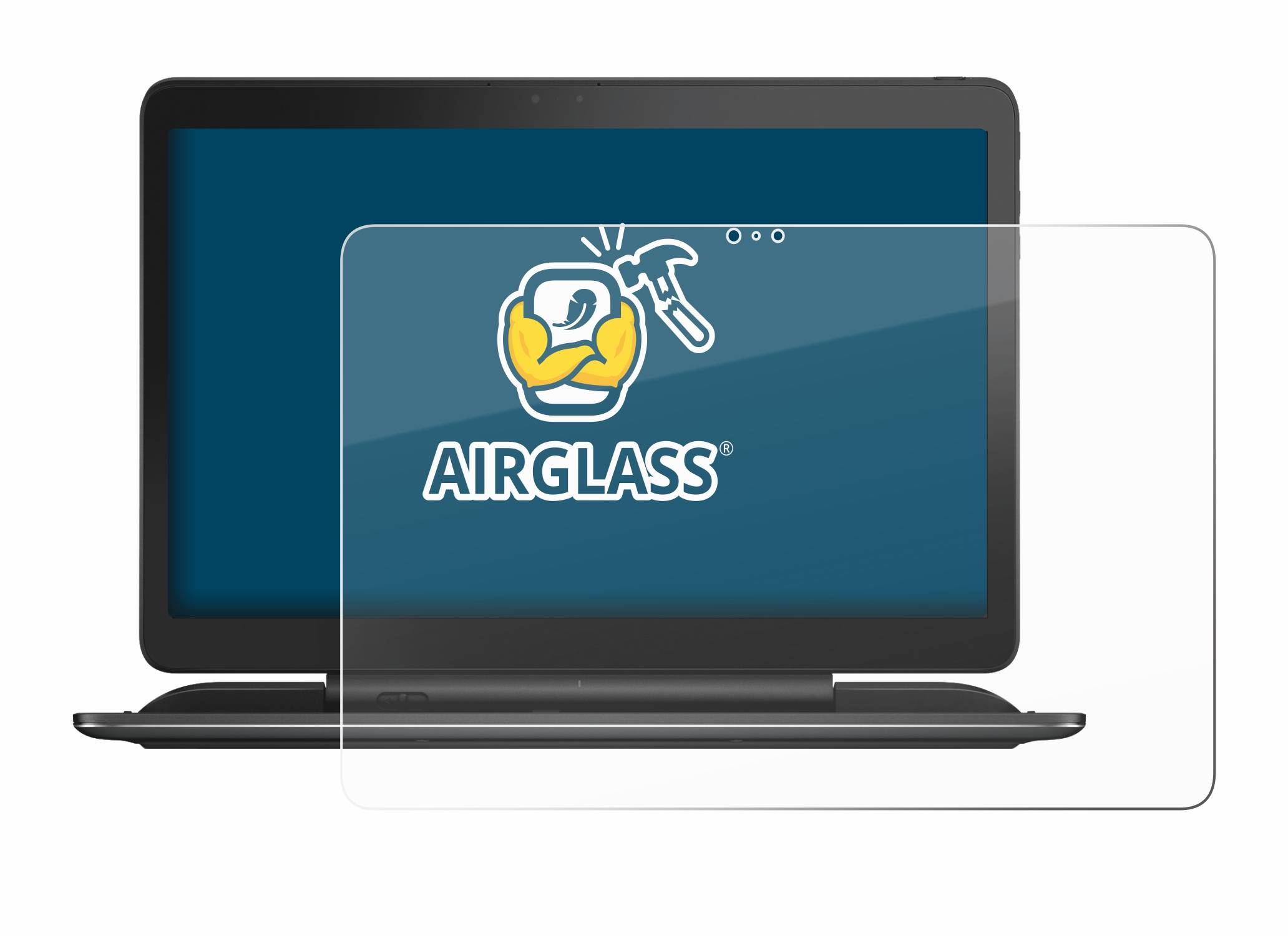 BROTECT AirGlass Flexible Schutz Glas Folie für Dell Latitude 13 7350 Klar Transparent