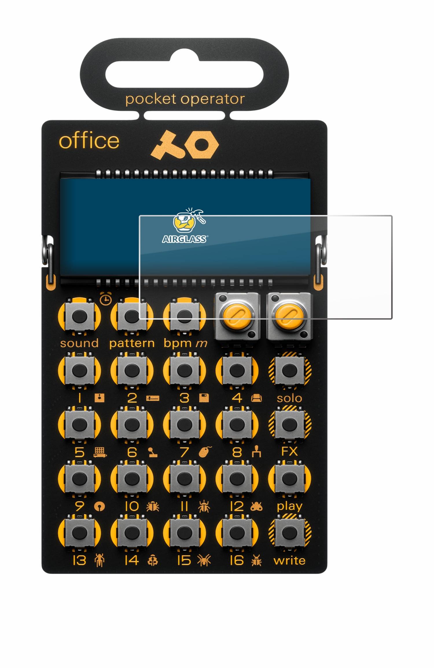 BROTECT AirGlass Glas Schutz-Folie für Teenage Engineering PO-24 office - Schutzglas