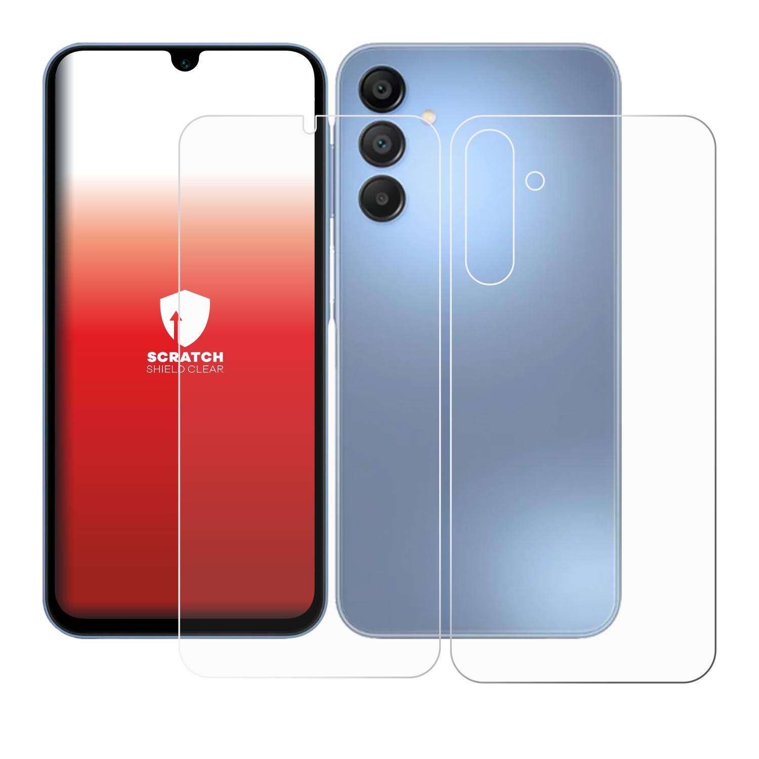 upscreen Scratch Shield Schutzfolie für Samsung Galaxy A15 5G (Display+Rückseite)