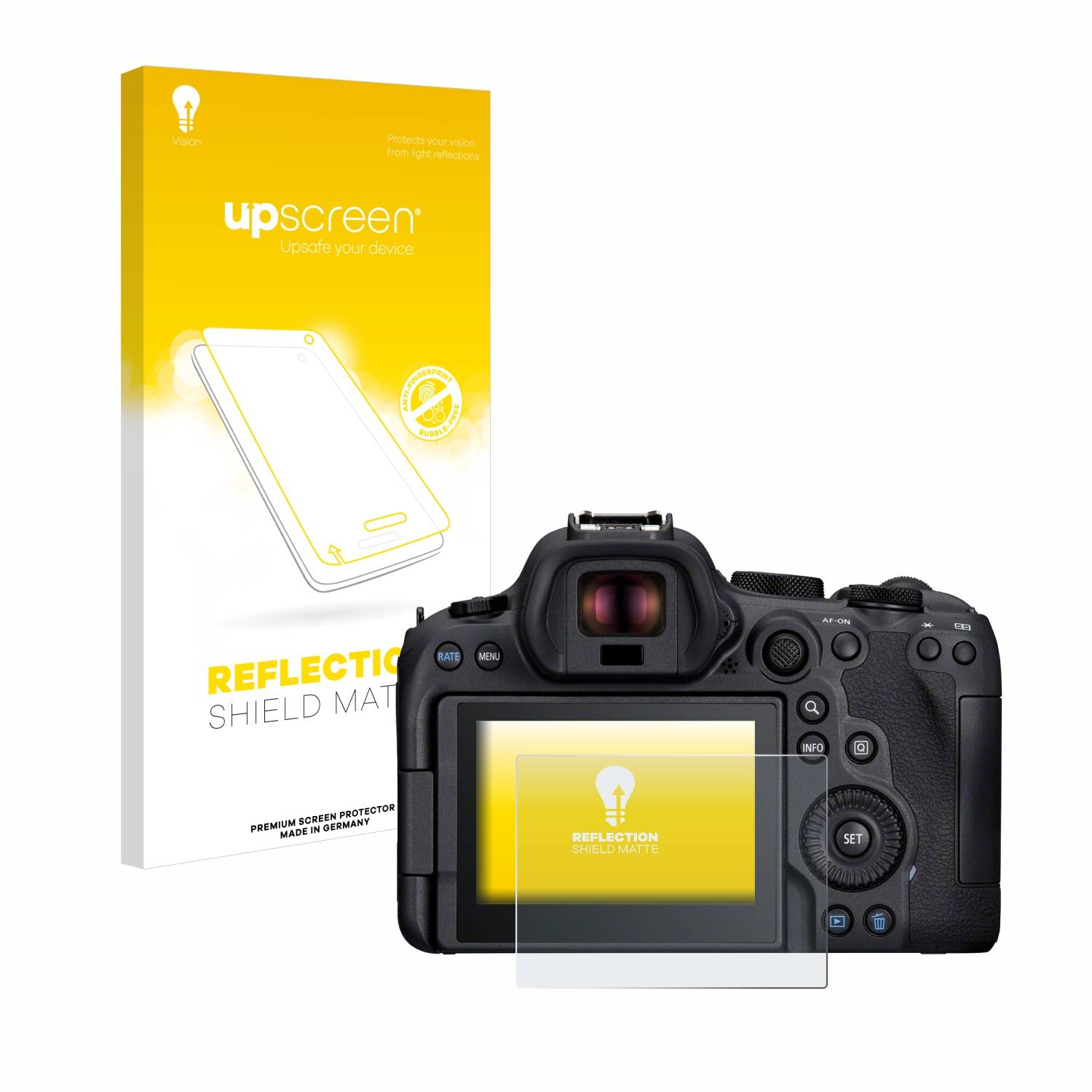 upscreen Schutzfolie für Canon EOS R6 Mark II Folie Matt Entspiegelt Anti-Reflex