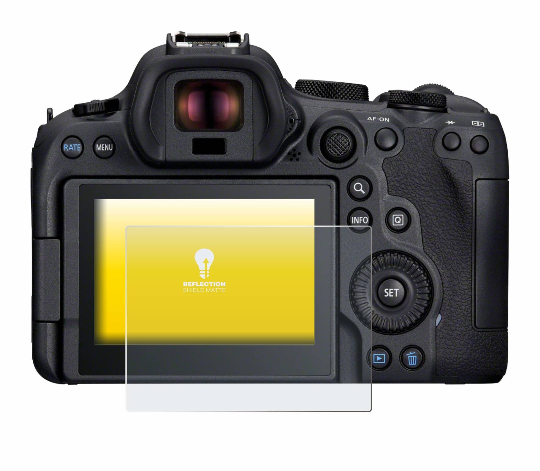 upscreen Schutzfolie für Canon EOS R6 Mark II Folie Matt Entspiegelt Anti-Reflex