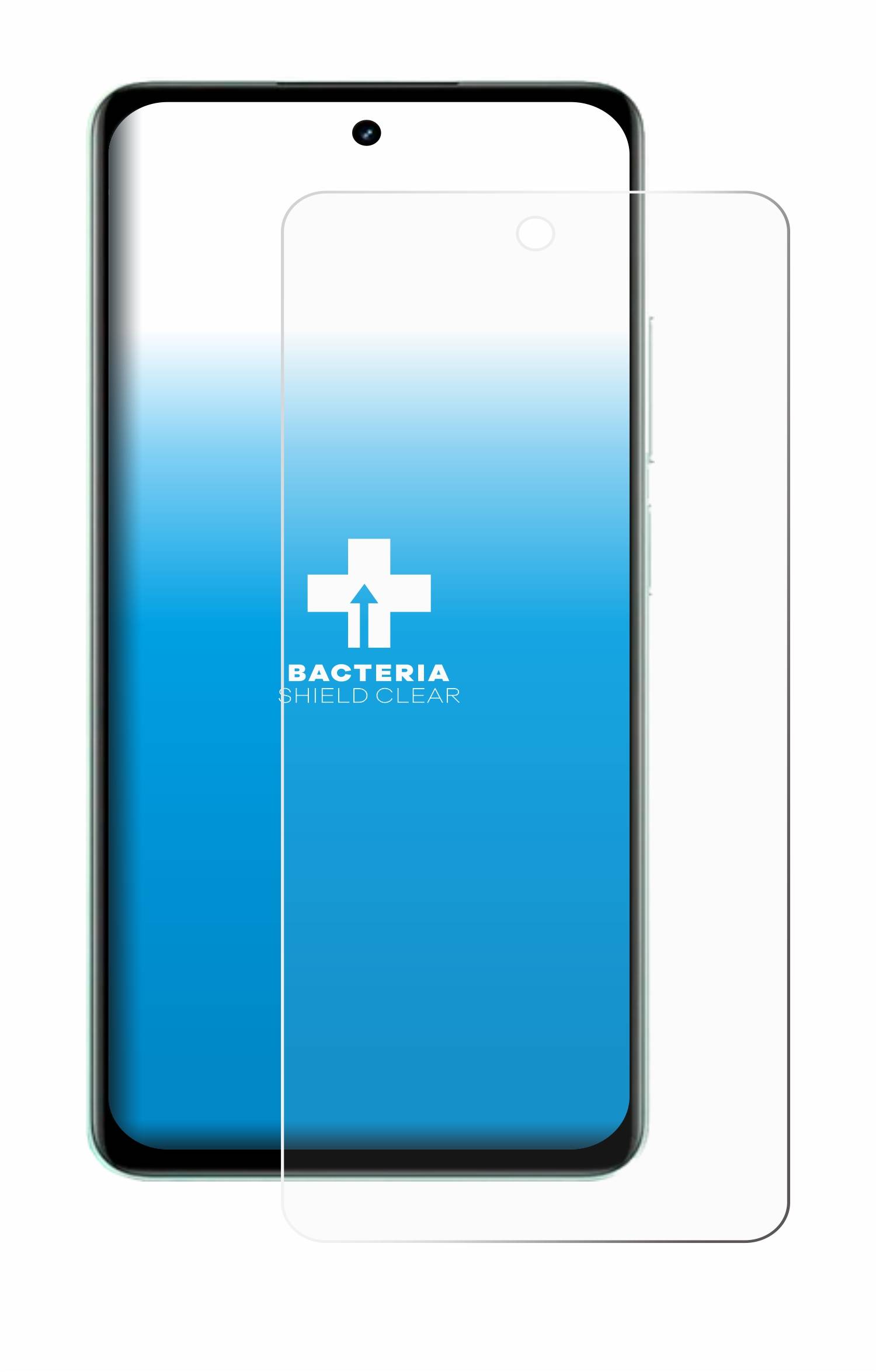 upscreen Bacteria Shield Schutzfolie für realme C67 - Antibakteriell