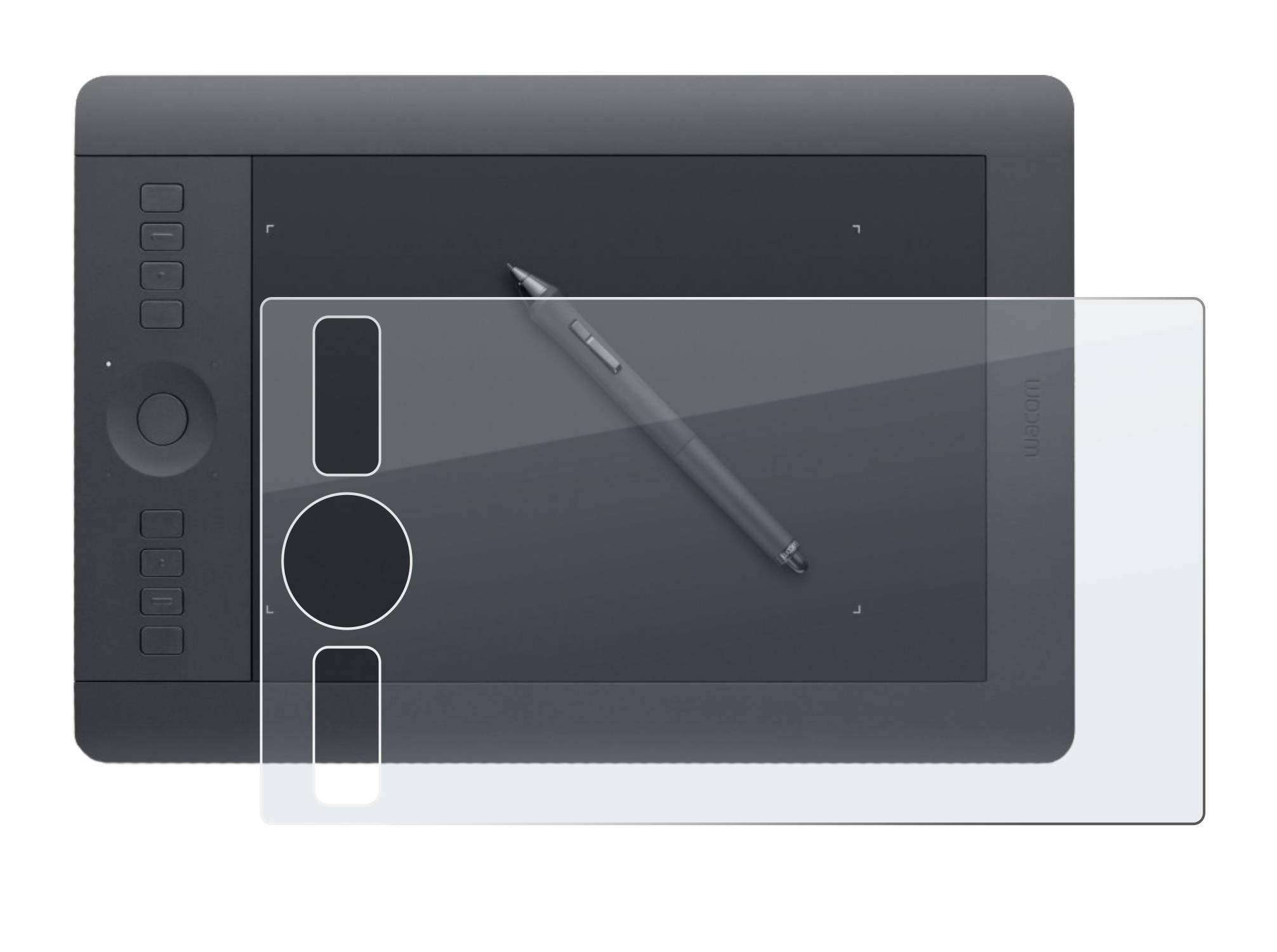 BROTECT AirGlass Flexible Schutz Glas Folie für Wacom Intuos Pro S PTH-460 Matt Entspiegelt
