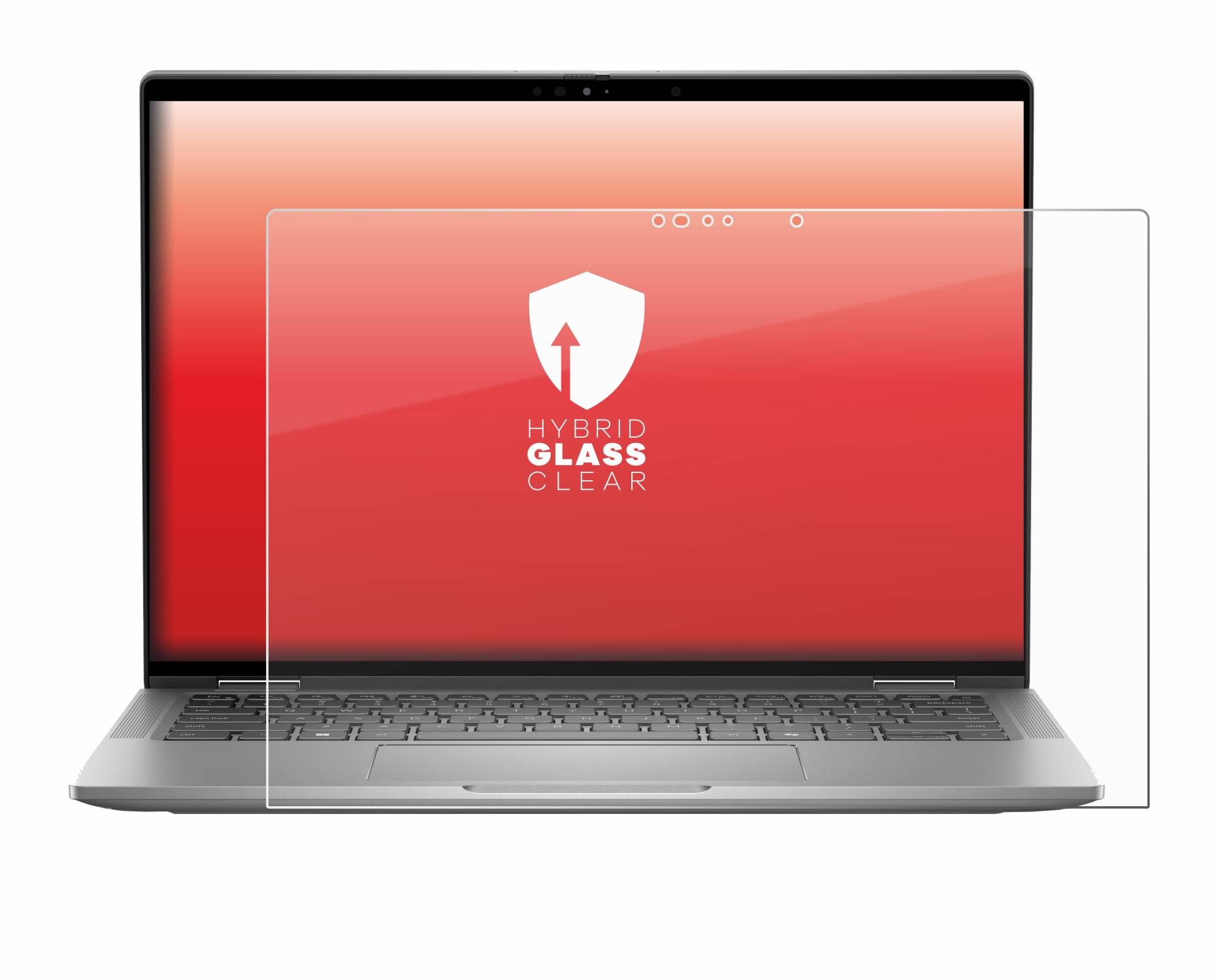 upscreen Flexible Schutz Glas Folie für Dell Latitude 7450 2-in-1 Schutzglas 9H Hybridglas Klar