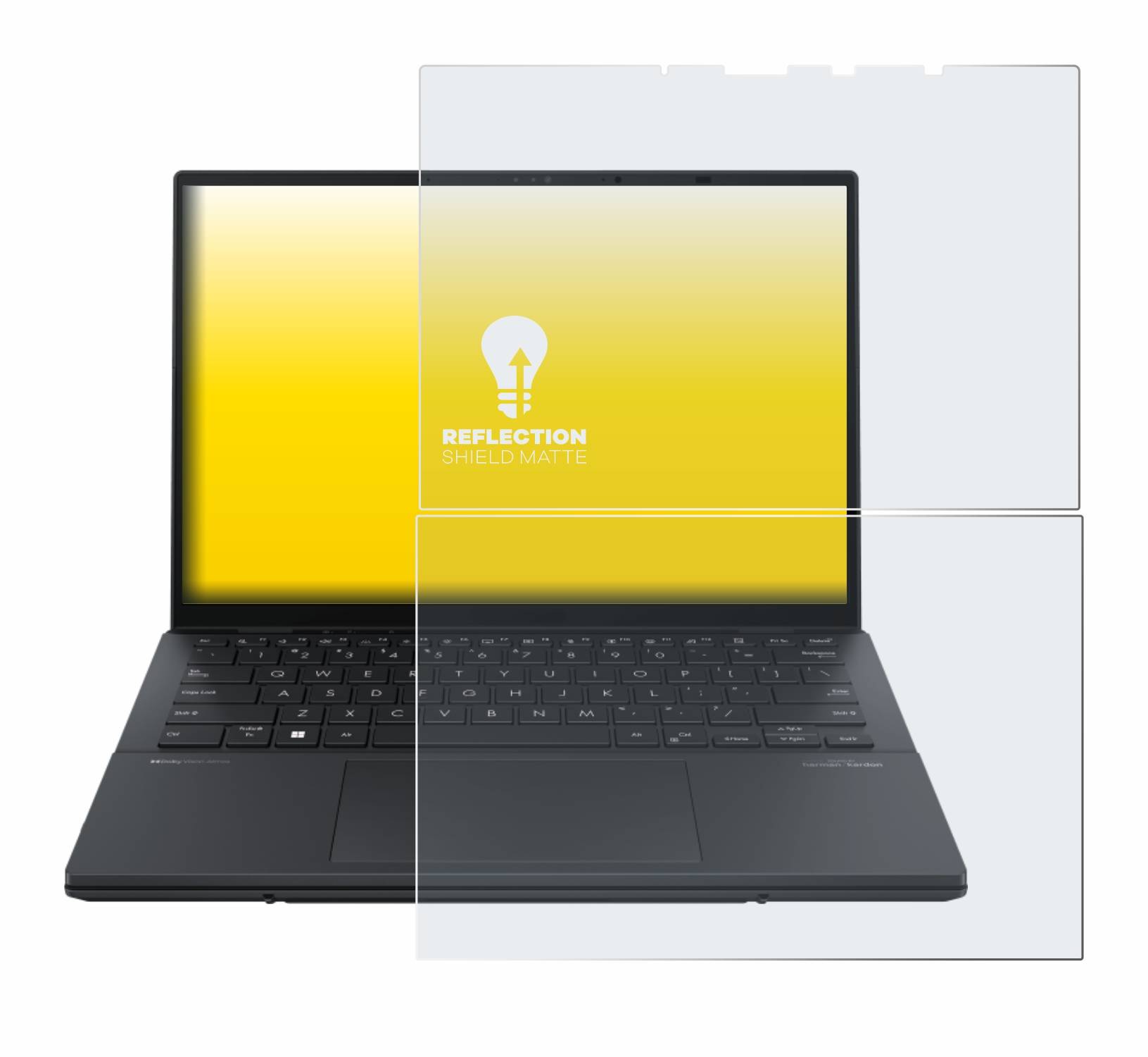 upscreen Reflection Shield Matt Schutzfolie für ASUS ZenBook Duo OLED 2024 UX8406