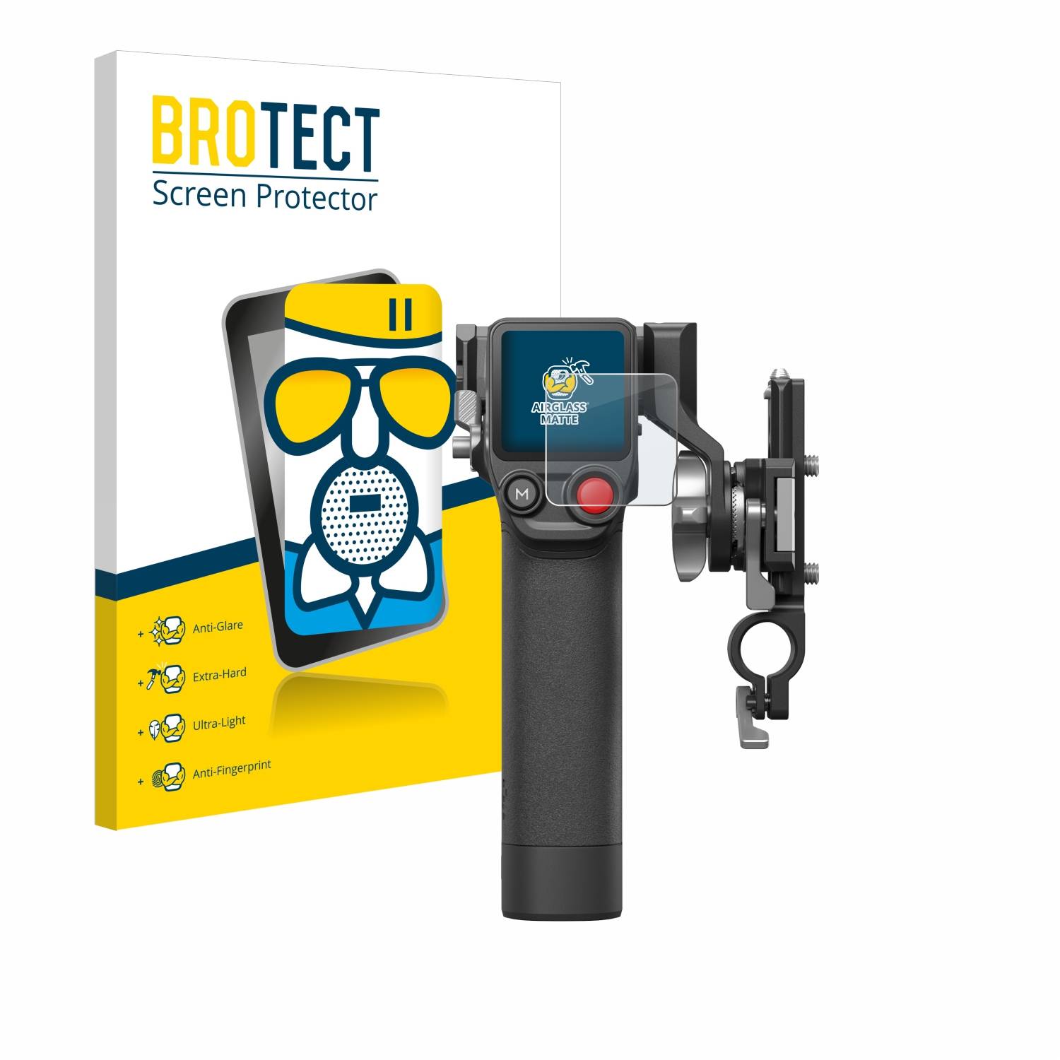 BROTECT AirGlass Flexible Schutz Glas Folie für DJI Focus Pro- Grip Matt Entspiegelt