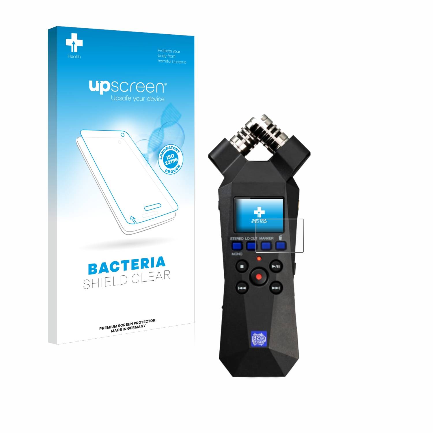 upscreen Schutzfolie für Zoom H1essential Antibakterielle Folie Klar Anti-Kratzer