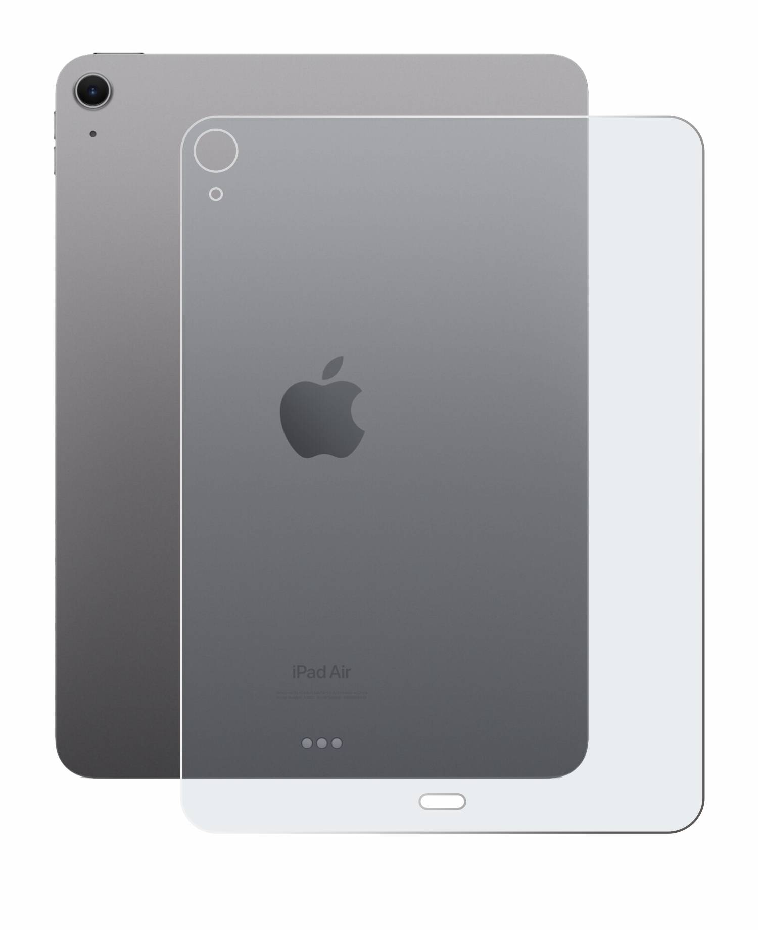 upscreen Reflection Shield Matt Schutzfolie für Apple iPad Air 11 WiFi Cellular 2024 (Rückseite)