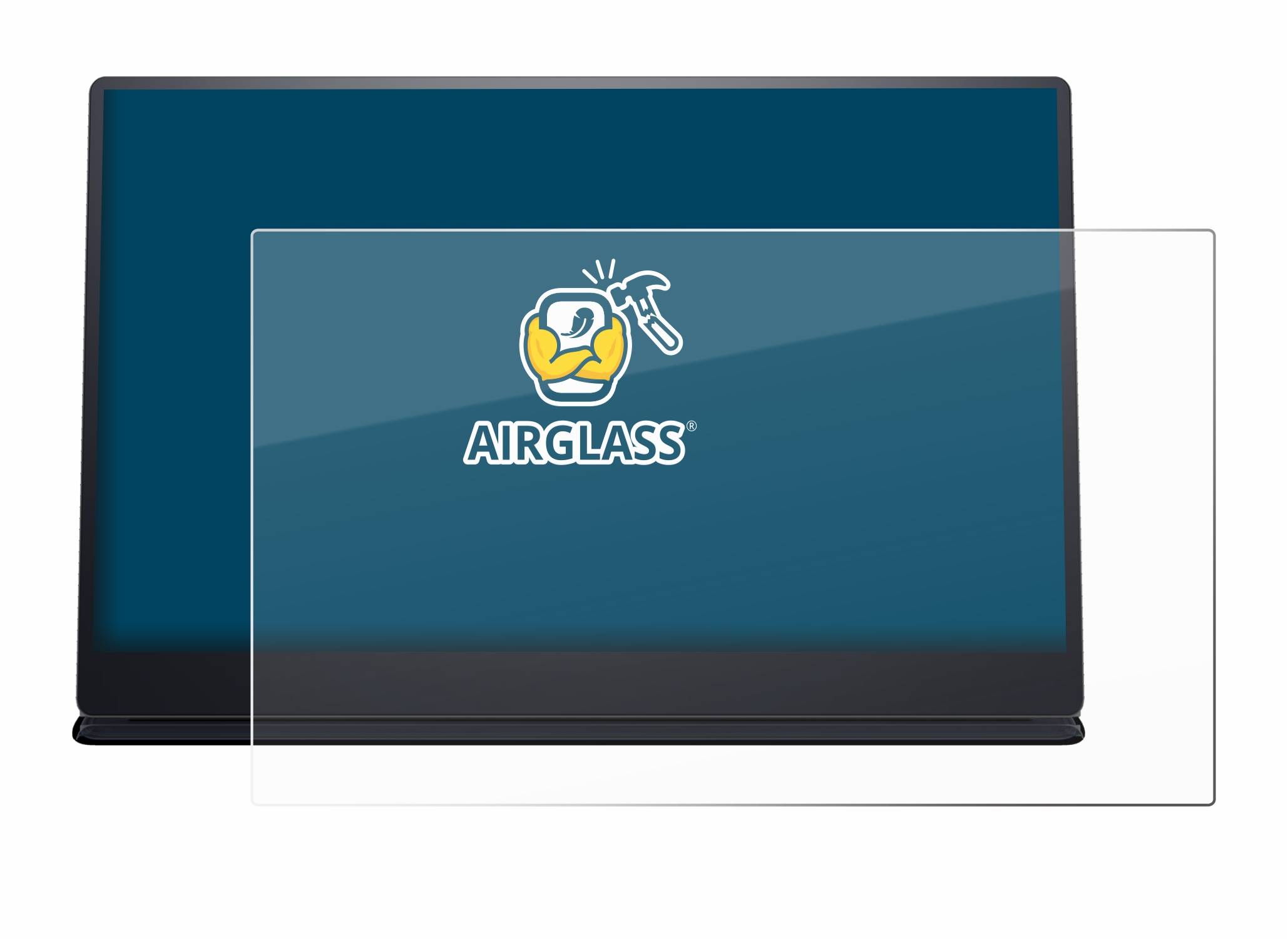 BROTECT AirGlass Flexible Schutz Glas Folie für Dell P1424H Klar Transparent