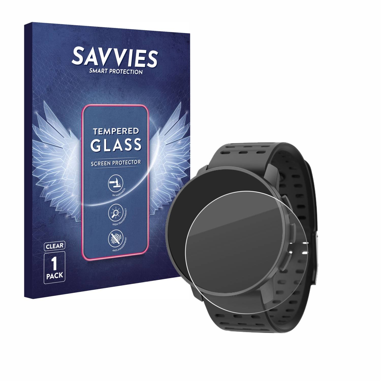 Savvies Clear Schutzglas für Suunto 9 Peak Pro
