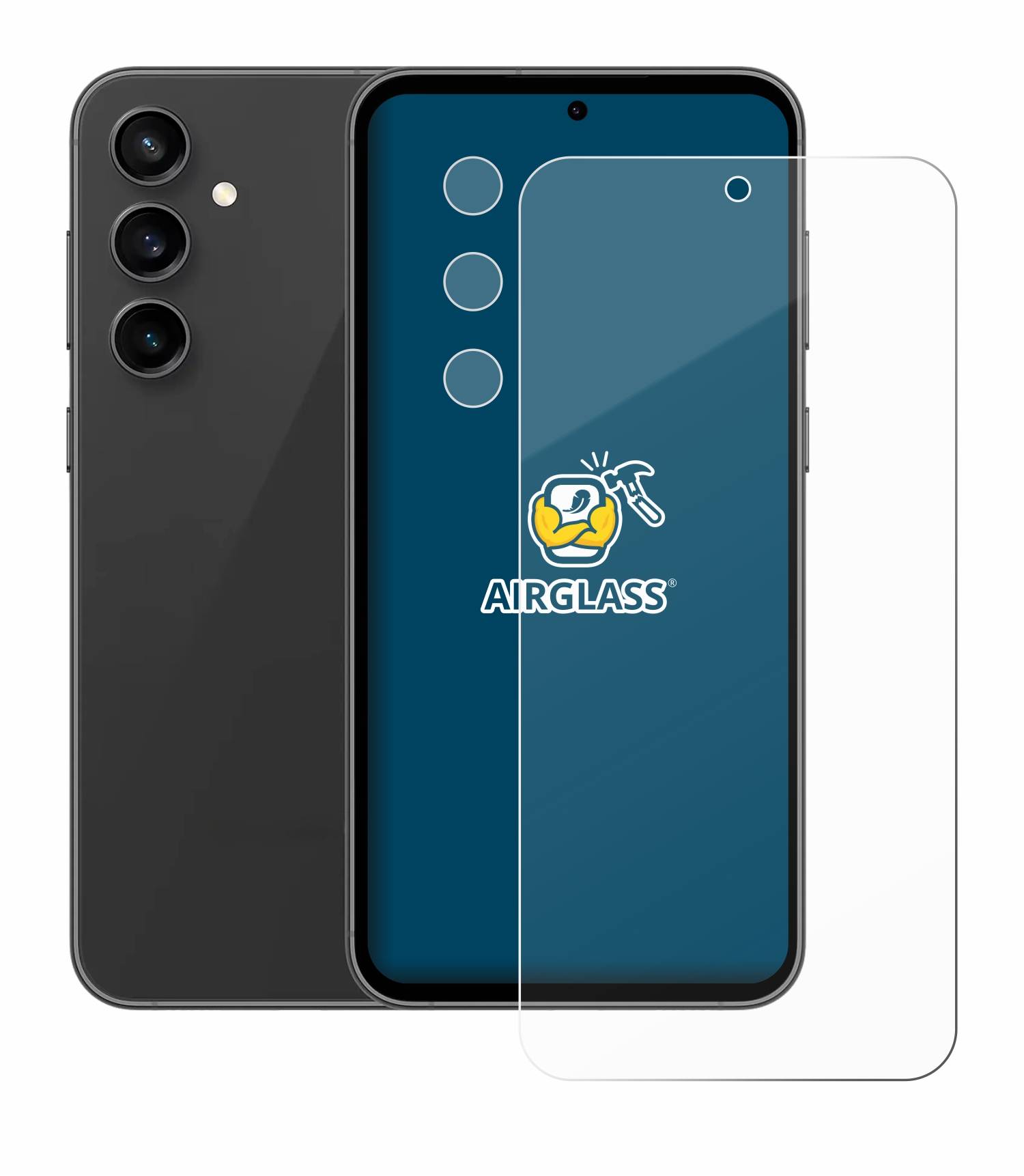 BROTECT AirGlass Glas Schutz-Folie für Samsung Galaxy S23 FE (Display+Kamera) - Schutzglas