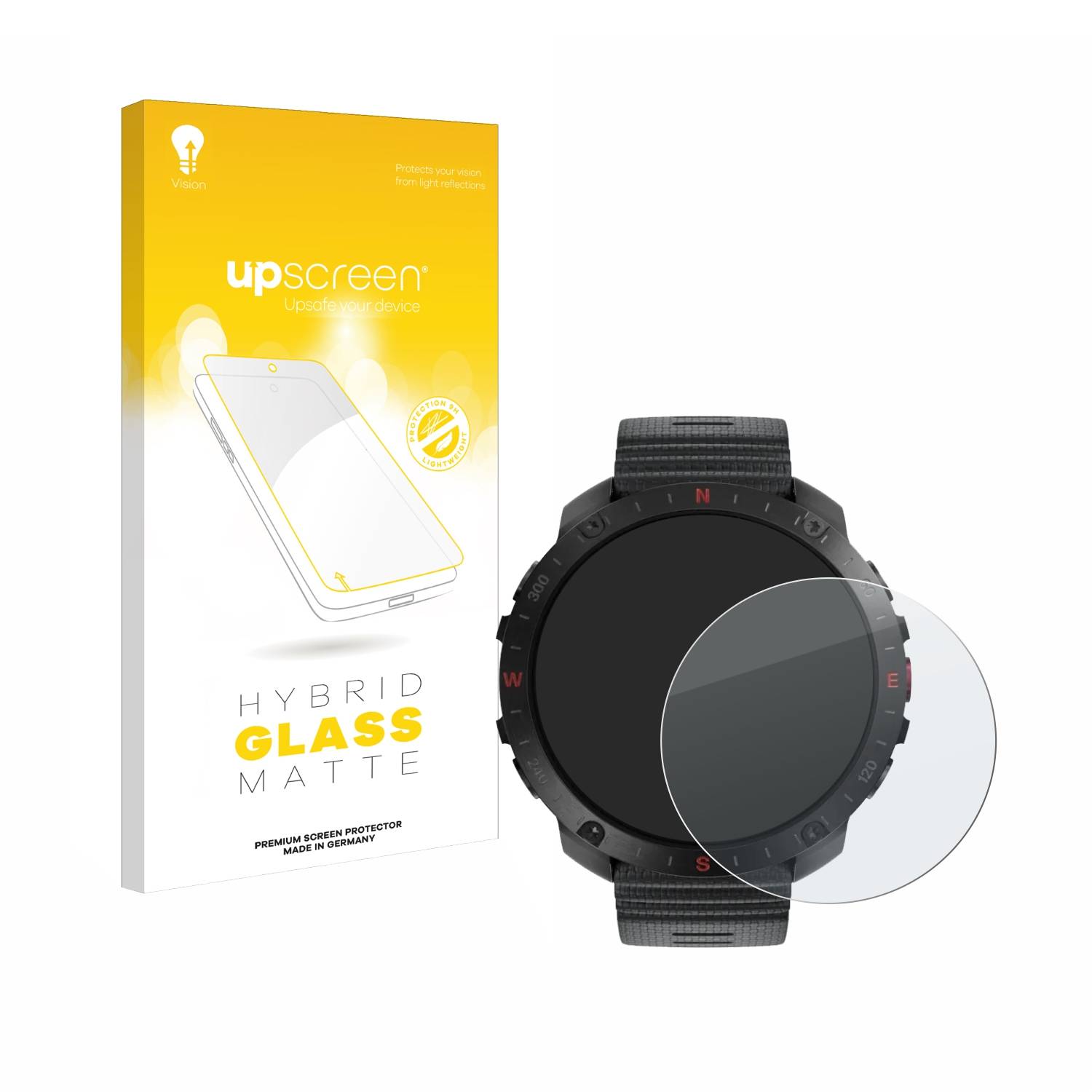 upscreen Hybrid Glas Matt Schutz-Folie für Polar Grit X2 Pro