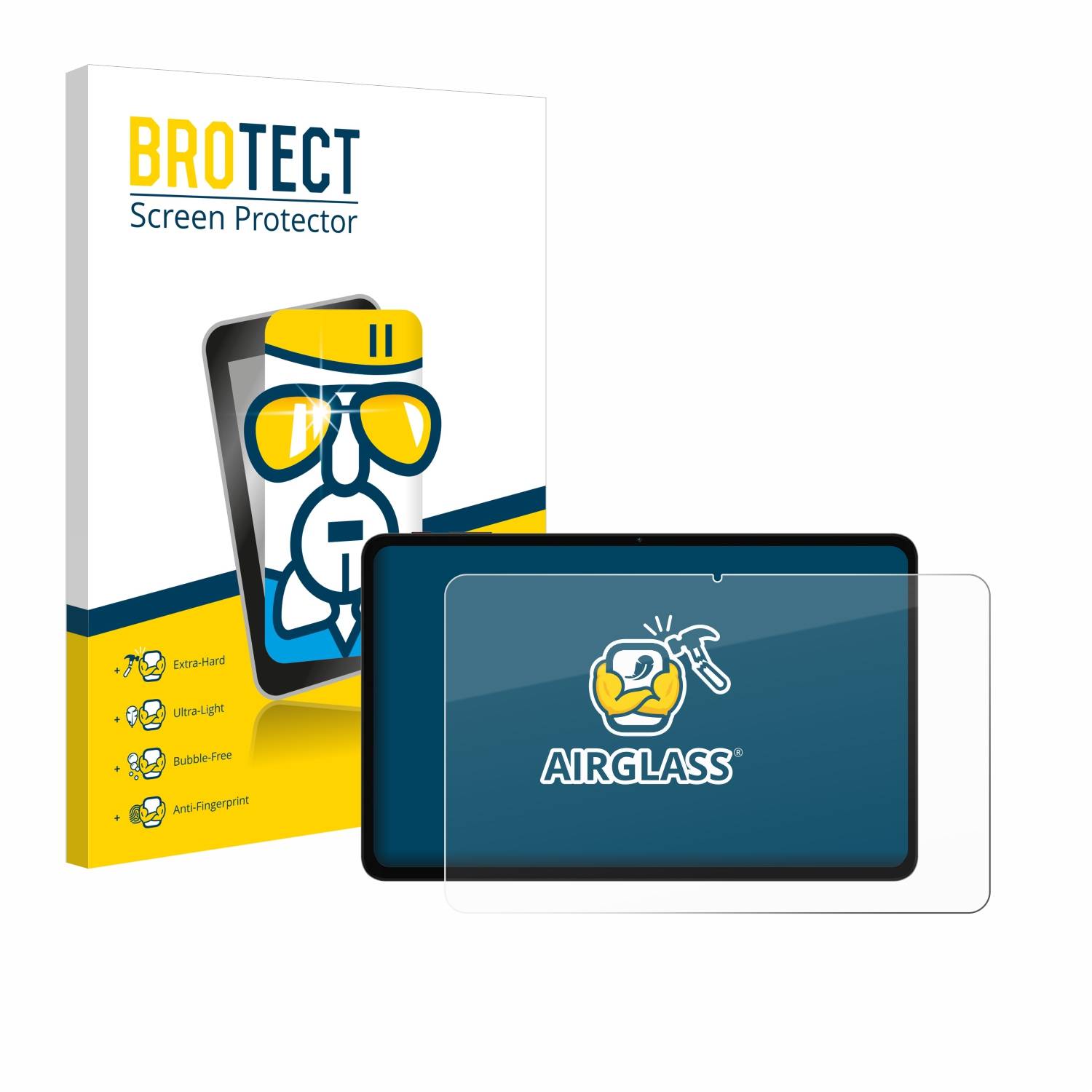 BROTECT AirGlass Glas Schutz-Folie für Teclast T60 - Schutzglas