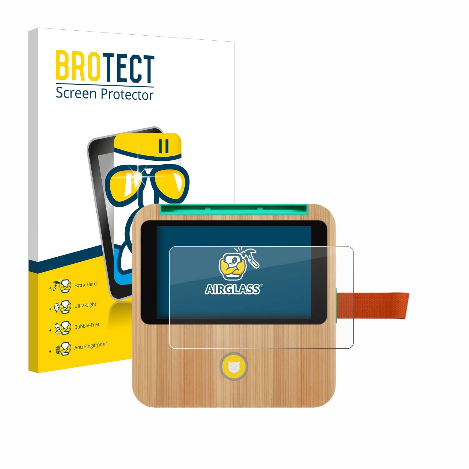 BROTECT AirGlass Flexible Schutz Glas Folie für tigerbox Touch Plus Klar Transparent