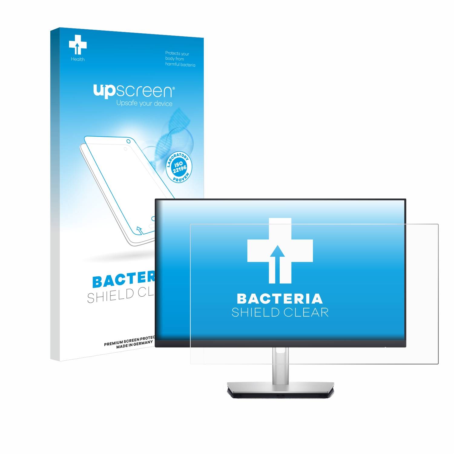 upscreen Bacteria Shield Schutzfolie für Dell Professional P2423DE - Antibakteriell