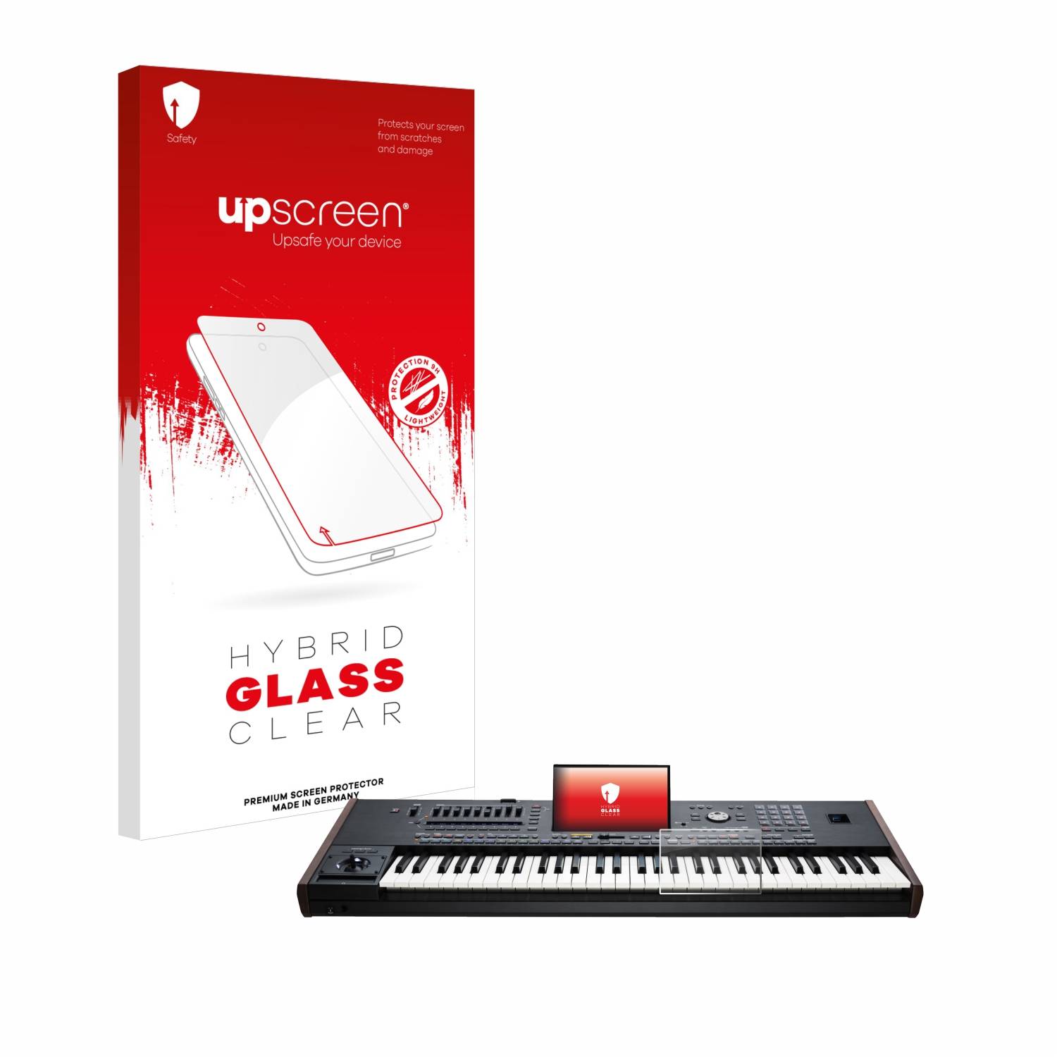 upscreen Flexible Schutz Glas Folie für KORG Pa5X Schutzglas 9H Hybridglas Klar