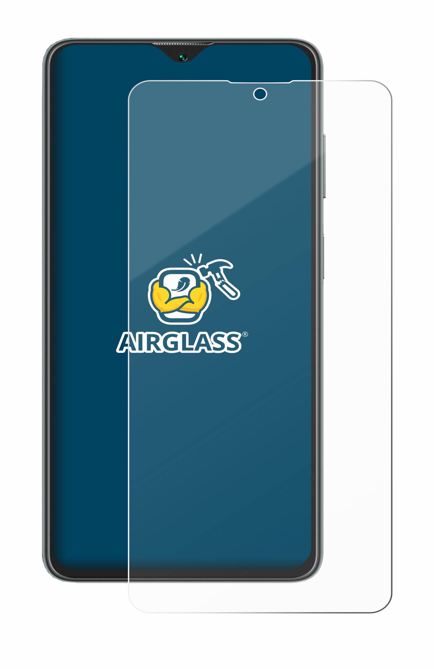 BROTECT AirGlass Flexible Schutz Glas Folie für Oscal C30 Pro Klar Transparent