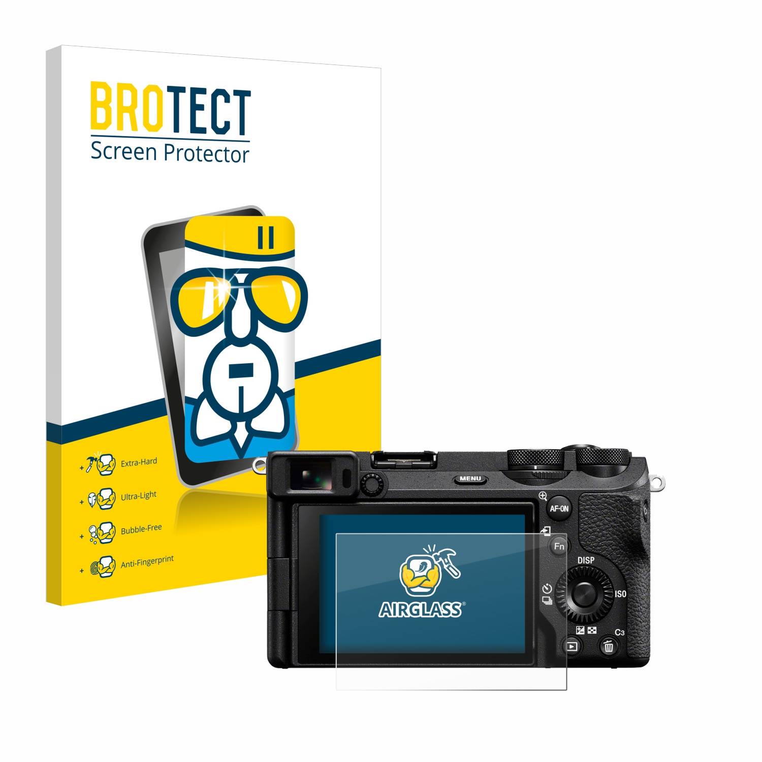 BROTECT AirGlass Flexible Schutz Glas Folie für Sony Alpha 6700 Klar Transparent