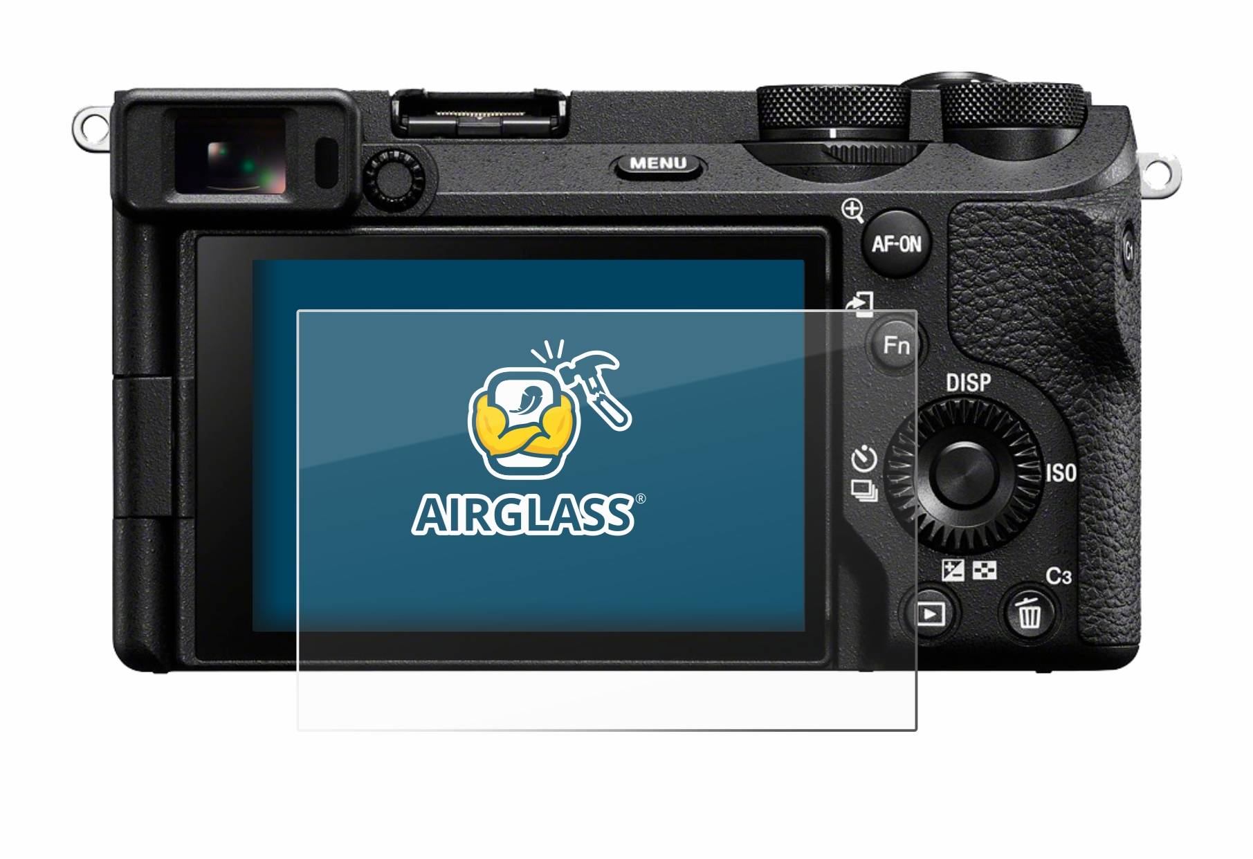 BROTECT AirGlass Flexible Schutz Glas Folie für Sony Alpha 6700 Klar Transparent