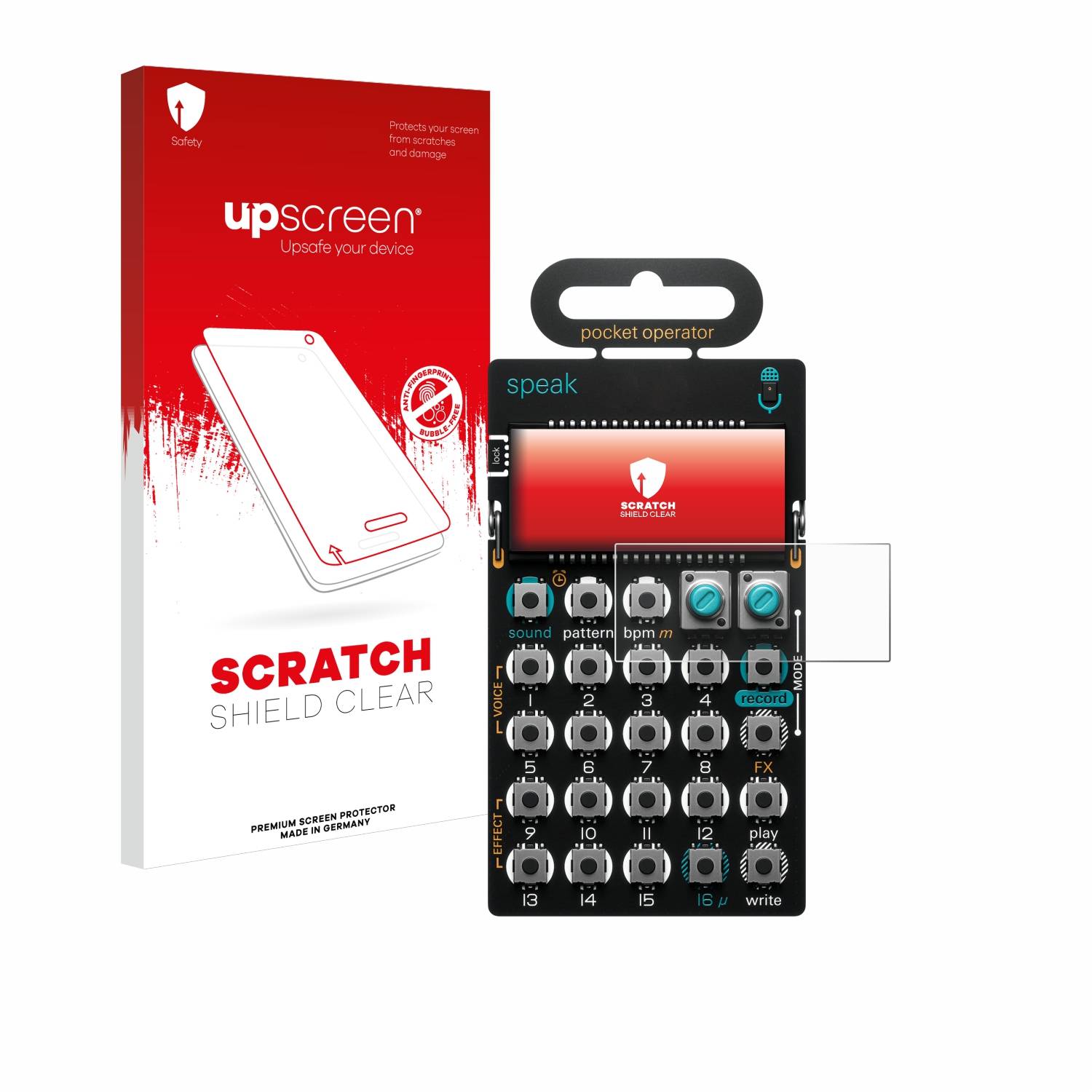 upscreen Scratch Shield Schutzfolie für Teenage Engineering PO-35 speak