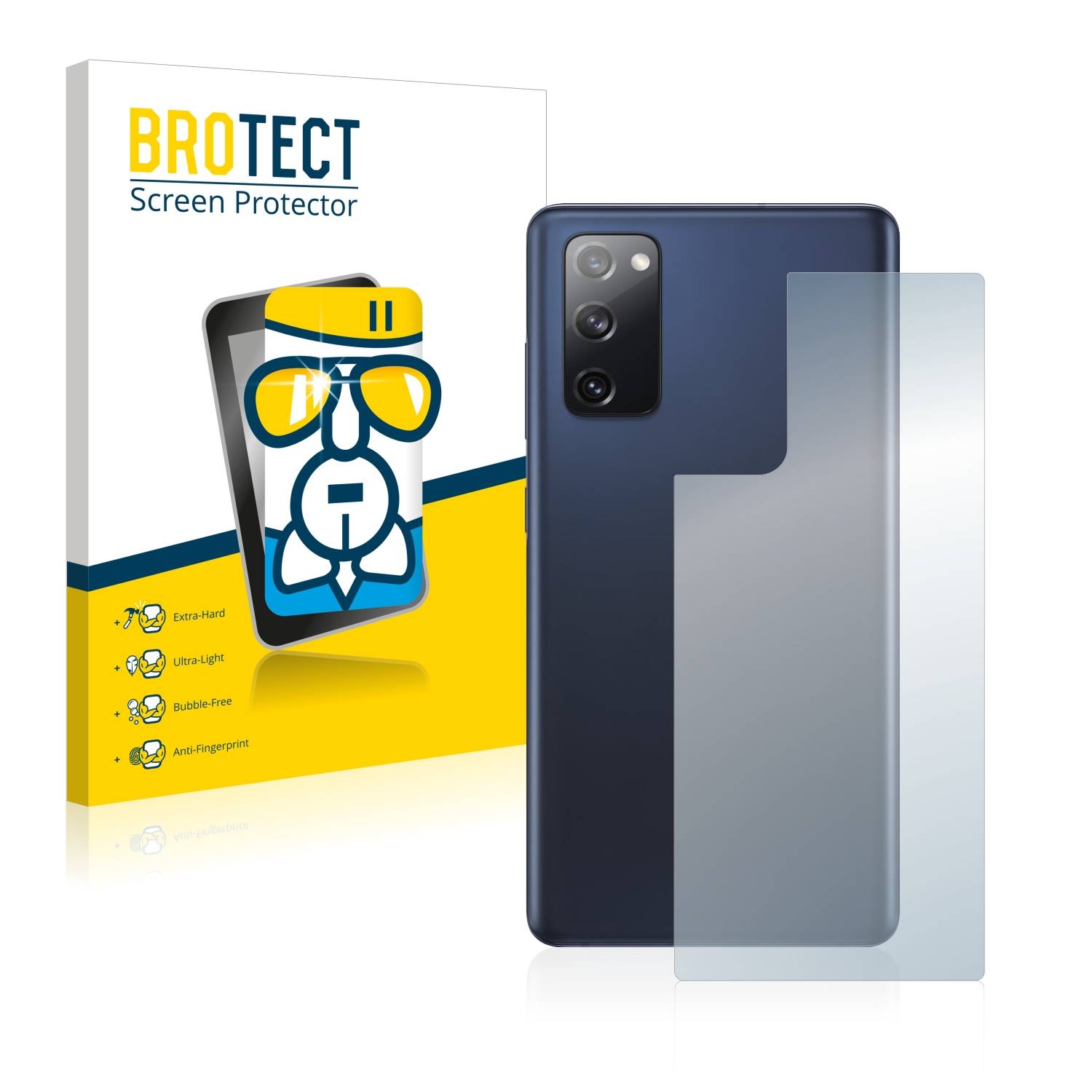 BROTECT AirGlass Glas Schutz-Folie für Samsung Galaxy S20 FE 5G (Rückseite) - Schutzglas