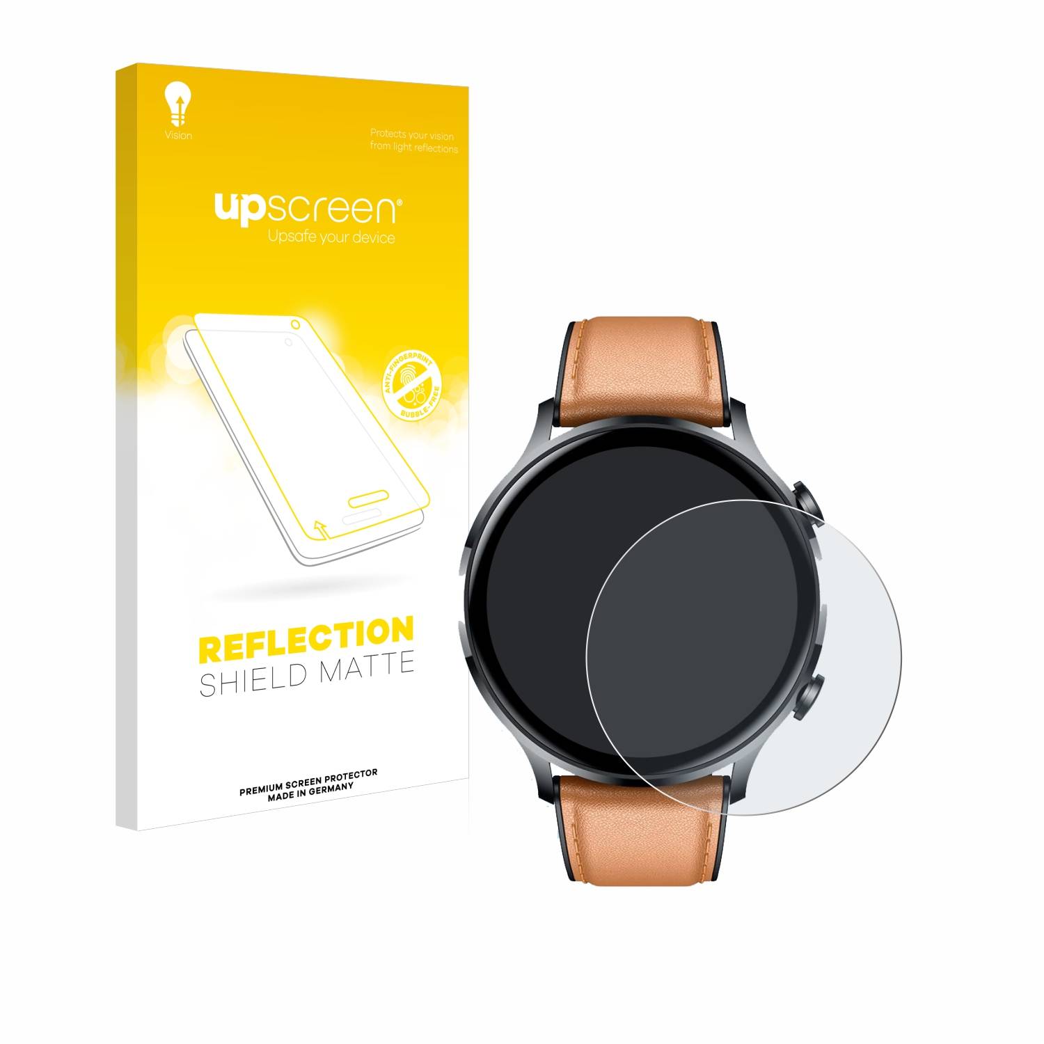 upscreen Reflection Shield Matt Schutzfolie für NONGAMX Smartwatch 1.39