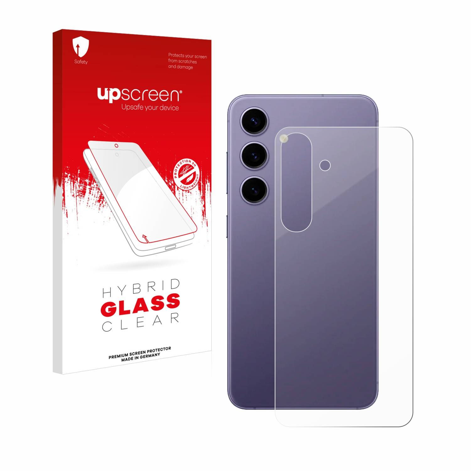 upscreen Hybrid Glas Schutz-Folie für Samsung Galaxy S24 (Rückseite)