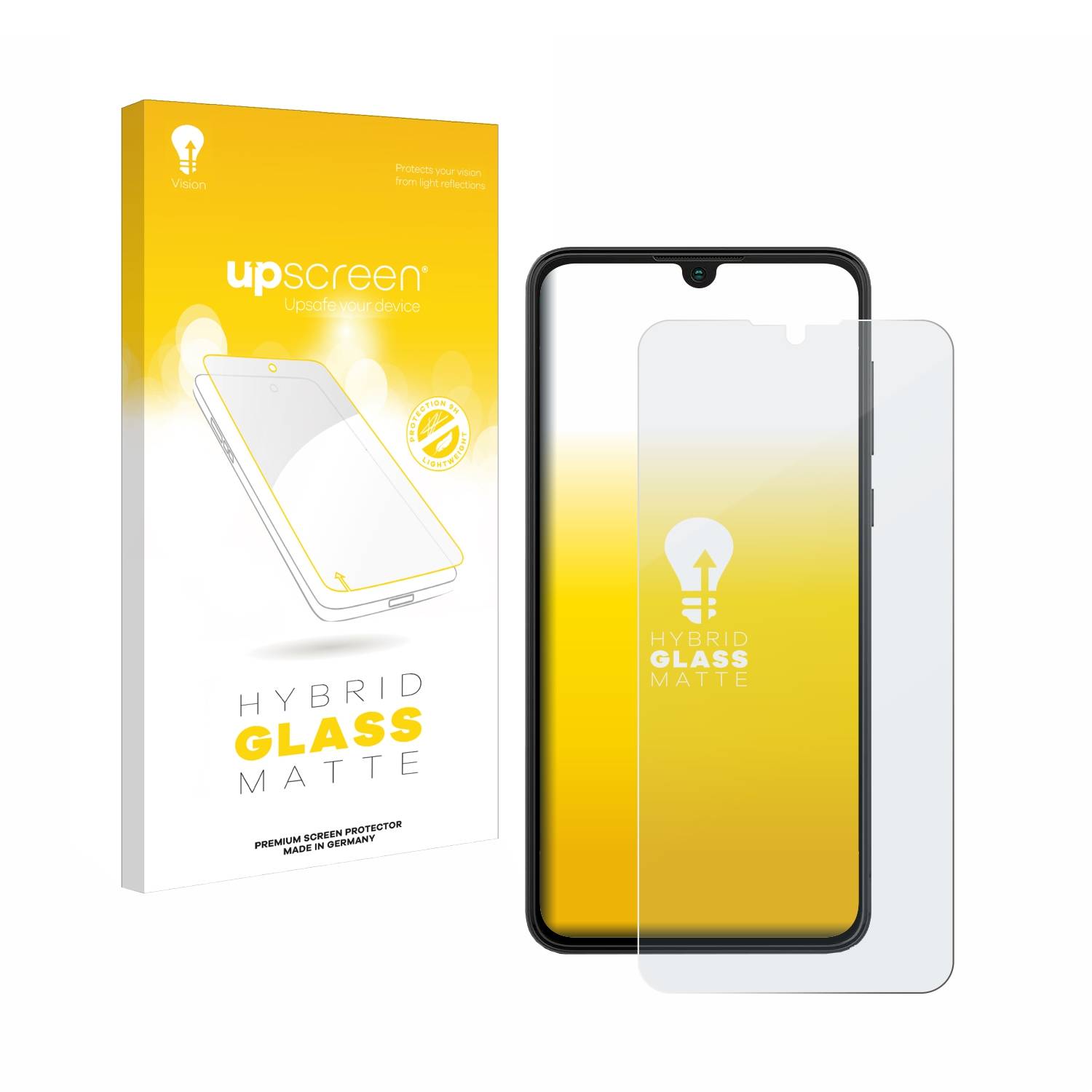 upscreen Hybrid Glas Matt Schutz-Folie für Wiko Y82
