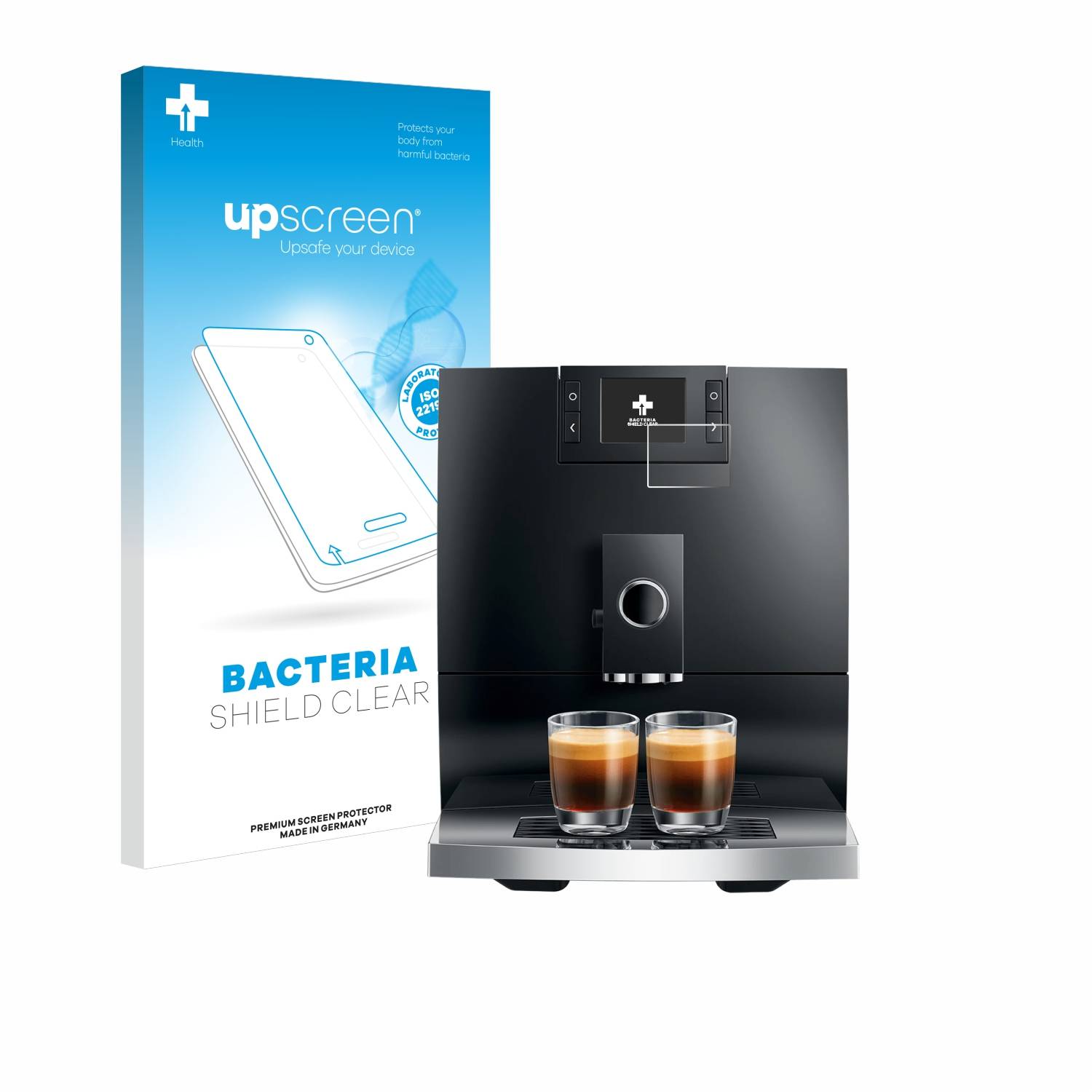 upscreen Schutzfolie für Jura C8 Antibakterielle Folie Klar Anti-Kratzer