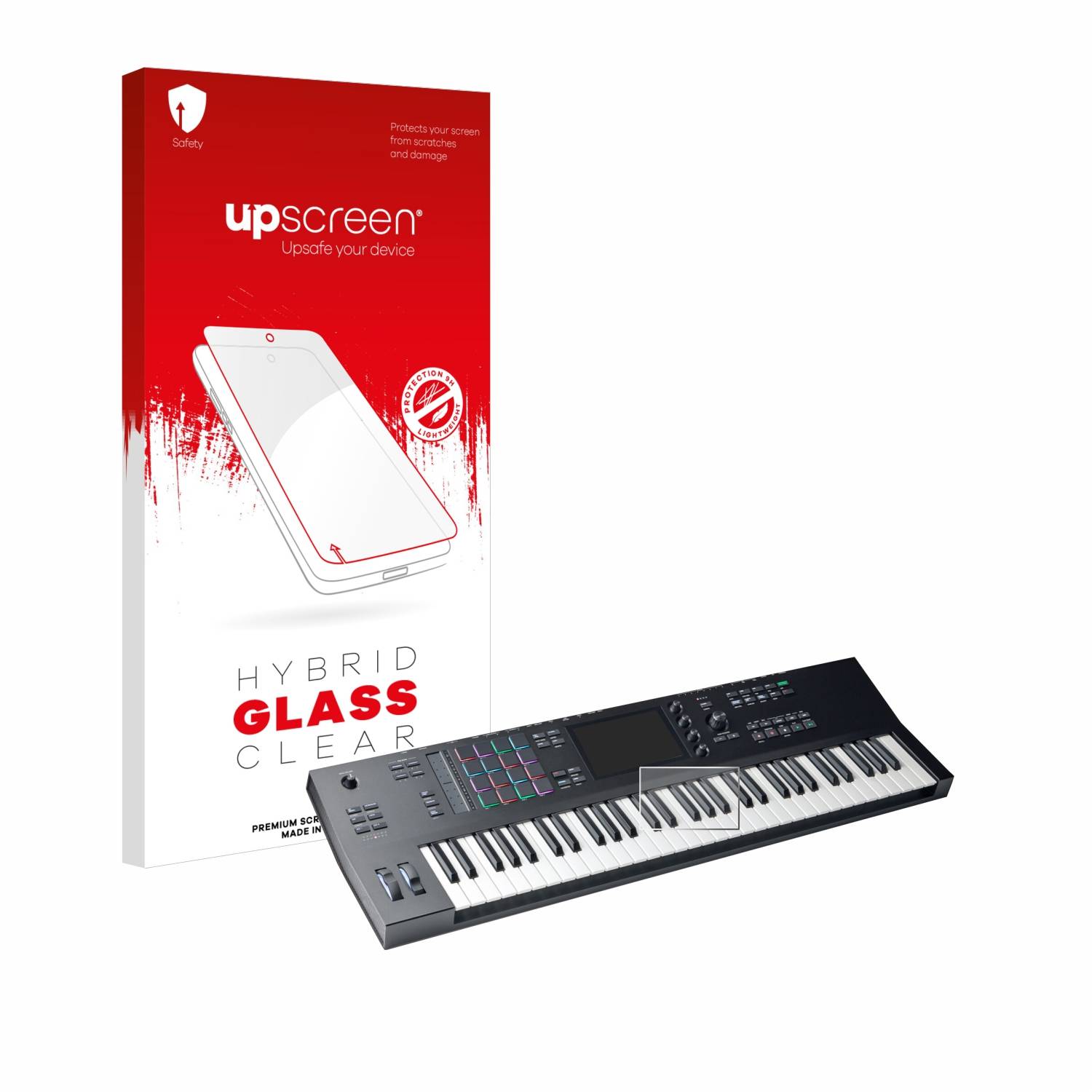 upscreen Flexible Schutz Glas Folie für Akai MPC Key 61 Schutzglas 9H Hybridglas Klar