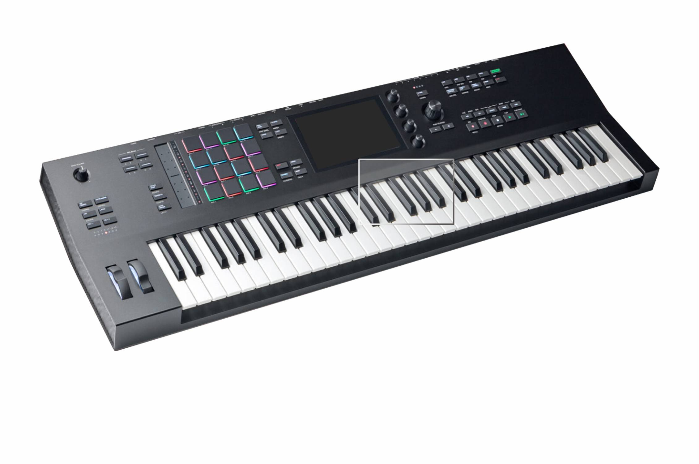 upscreen Flexible Schutz Glas Folie für Akai MPC Key 61 Schutzglas 9H Hybridglas Klar