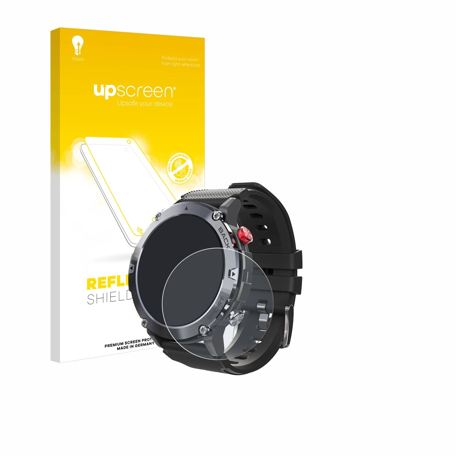 upscreen Reflection Shield Matt Schutzfolie für Darmowade Smartwatch 1.32