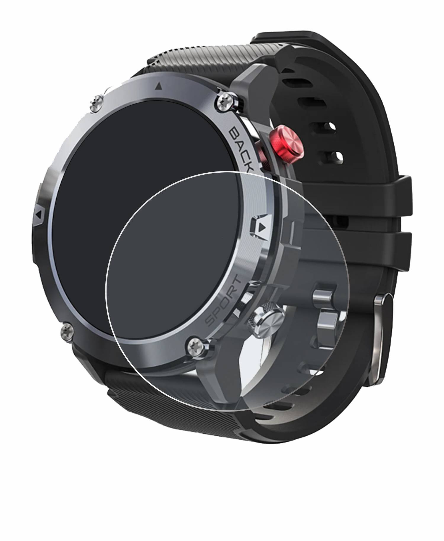 upscreen Reflection Shield Matt Schutzfolie für Darmowade Smartwatch 1.32